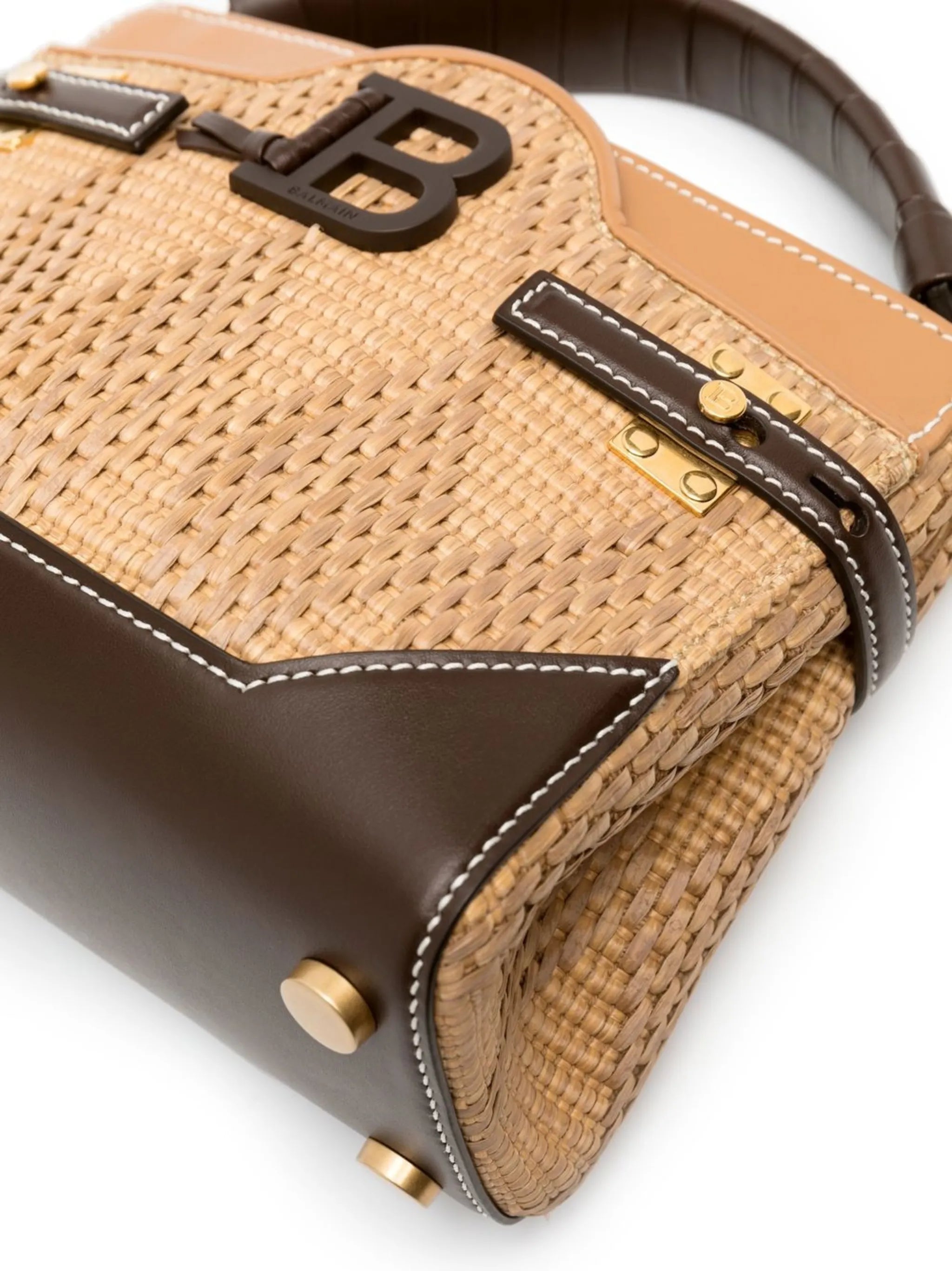 B-Buzz 22 raffia tote bag