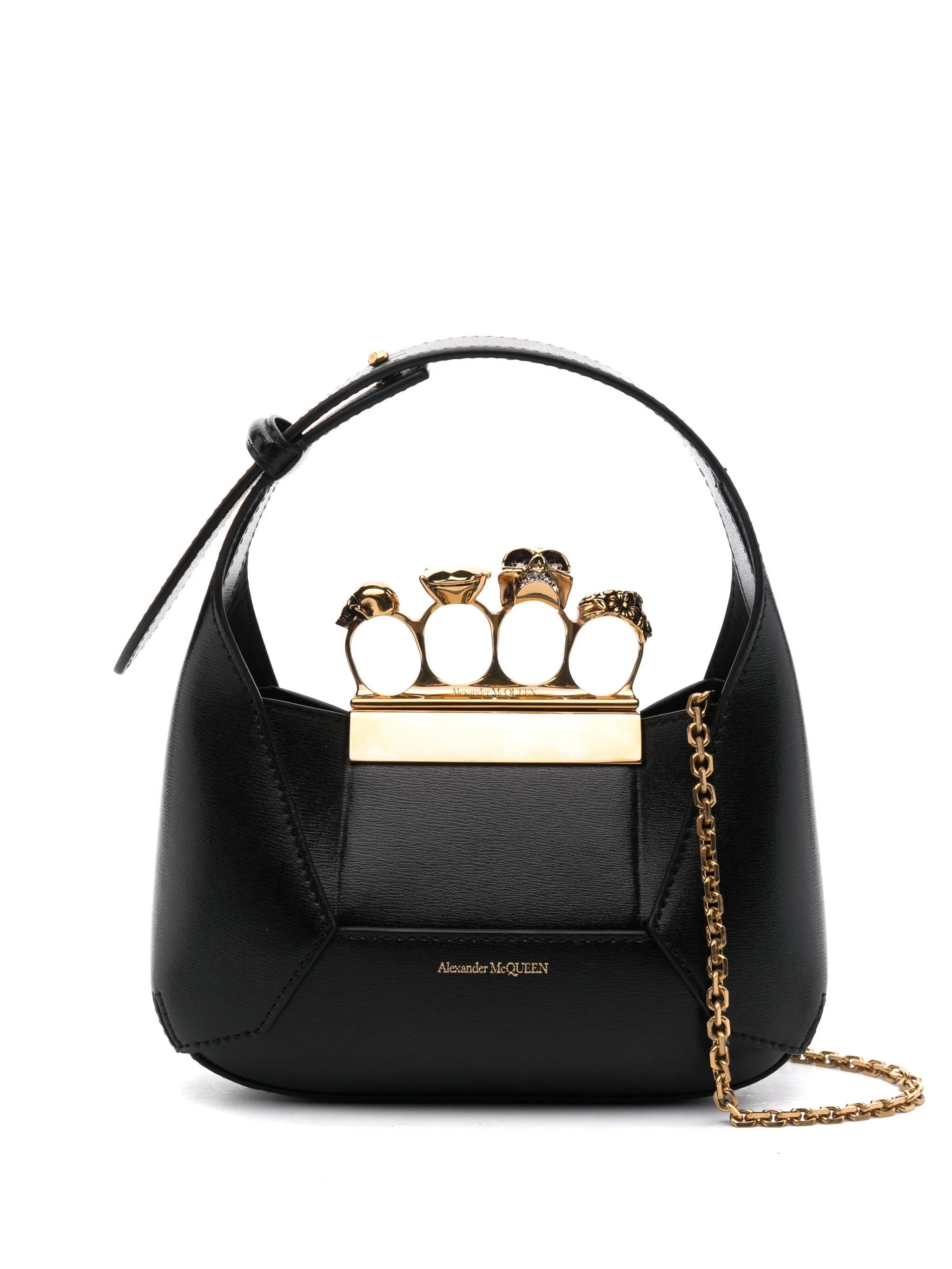 The Jewelled Hobo leather mini bag