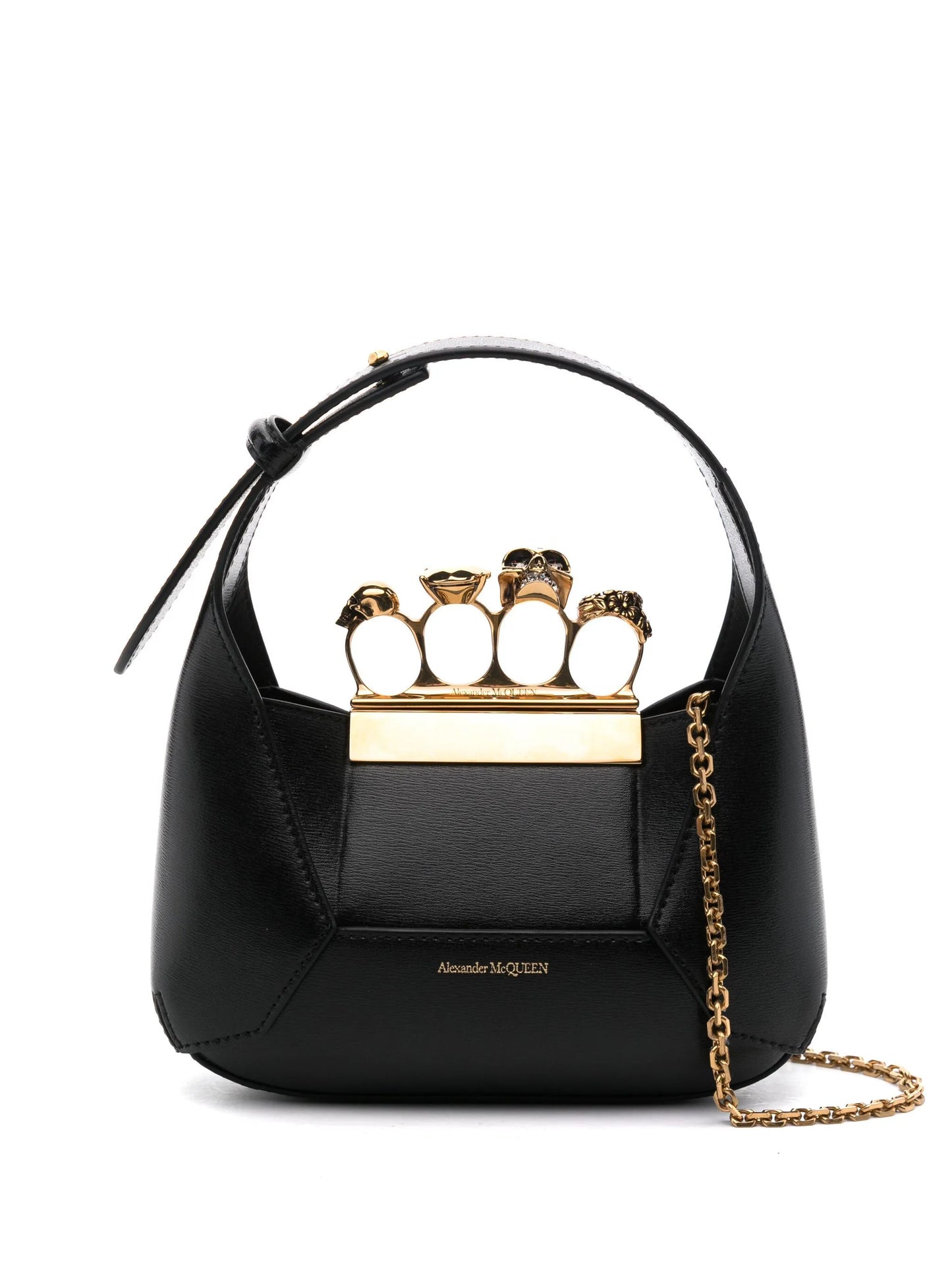 The Jewelled Hobo leather mini bag
