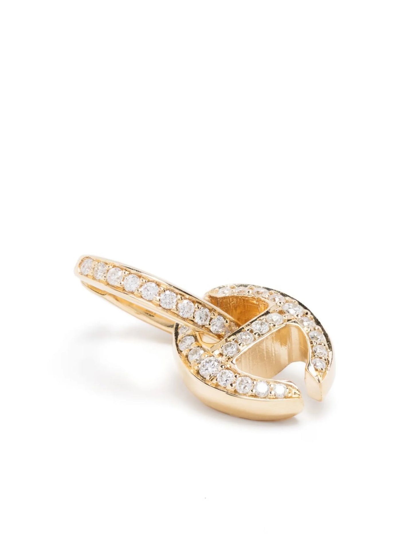 18kt yellow gold diamond Klaasp earrings