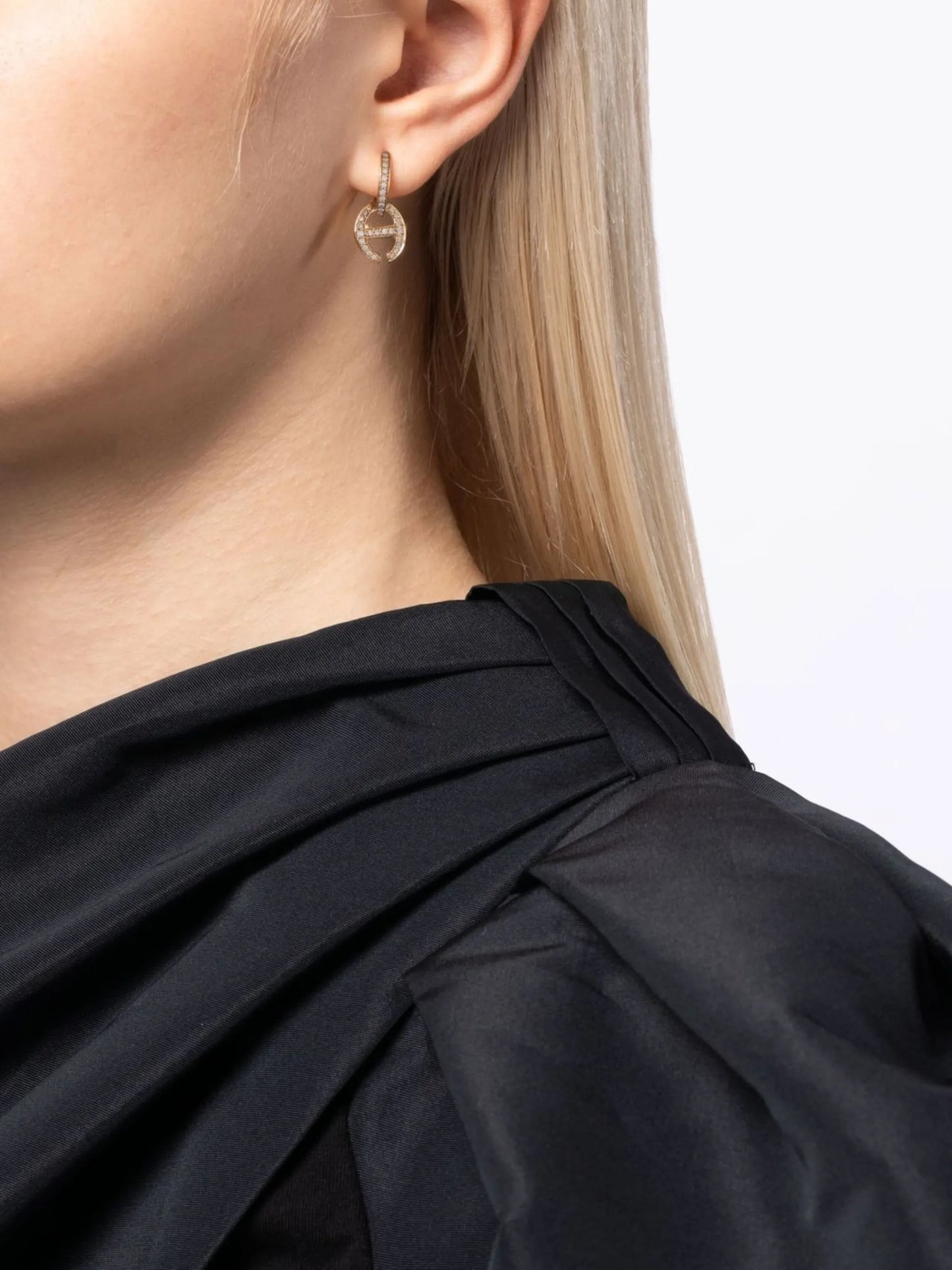 18kt yellow gold diamond Klaasp earrings