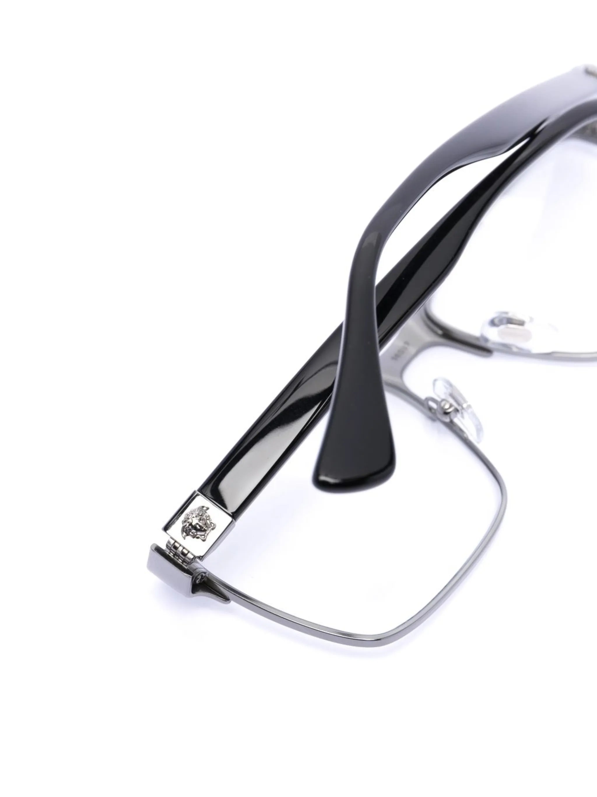 signature Medusa-plaque square-frame glasses