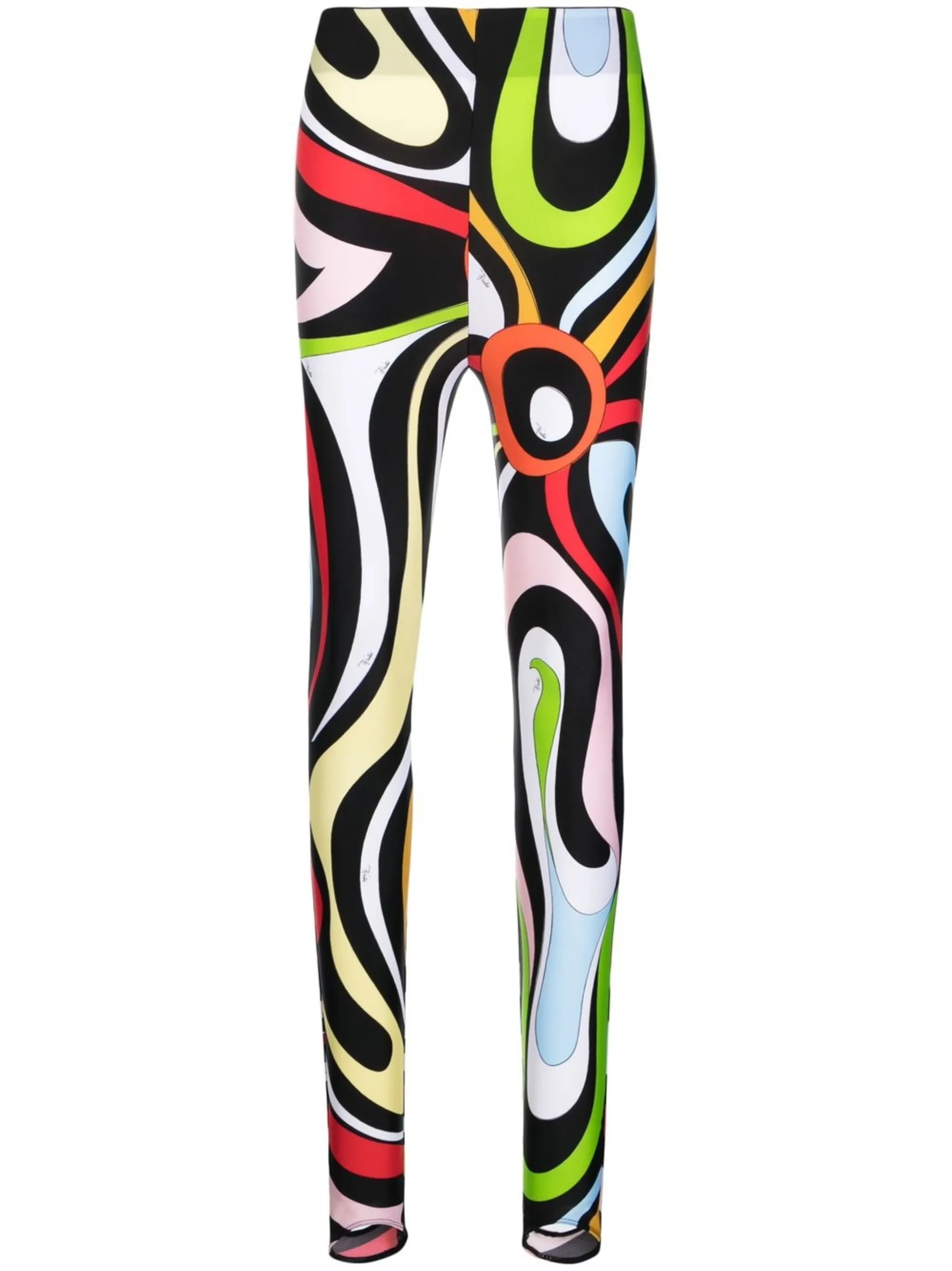 Marmo-print stirrup leggings