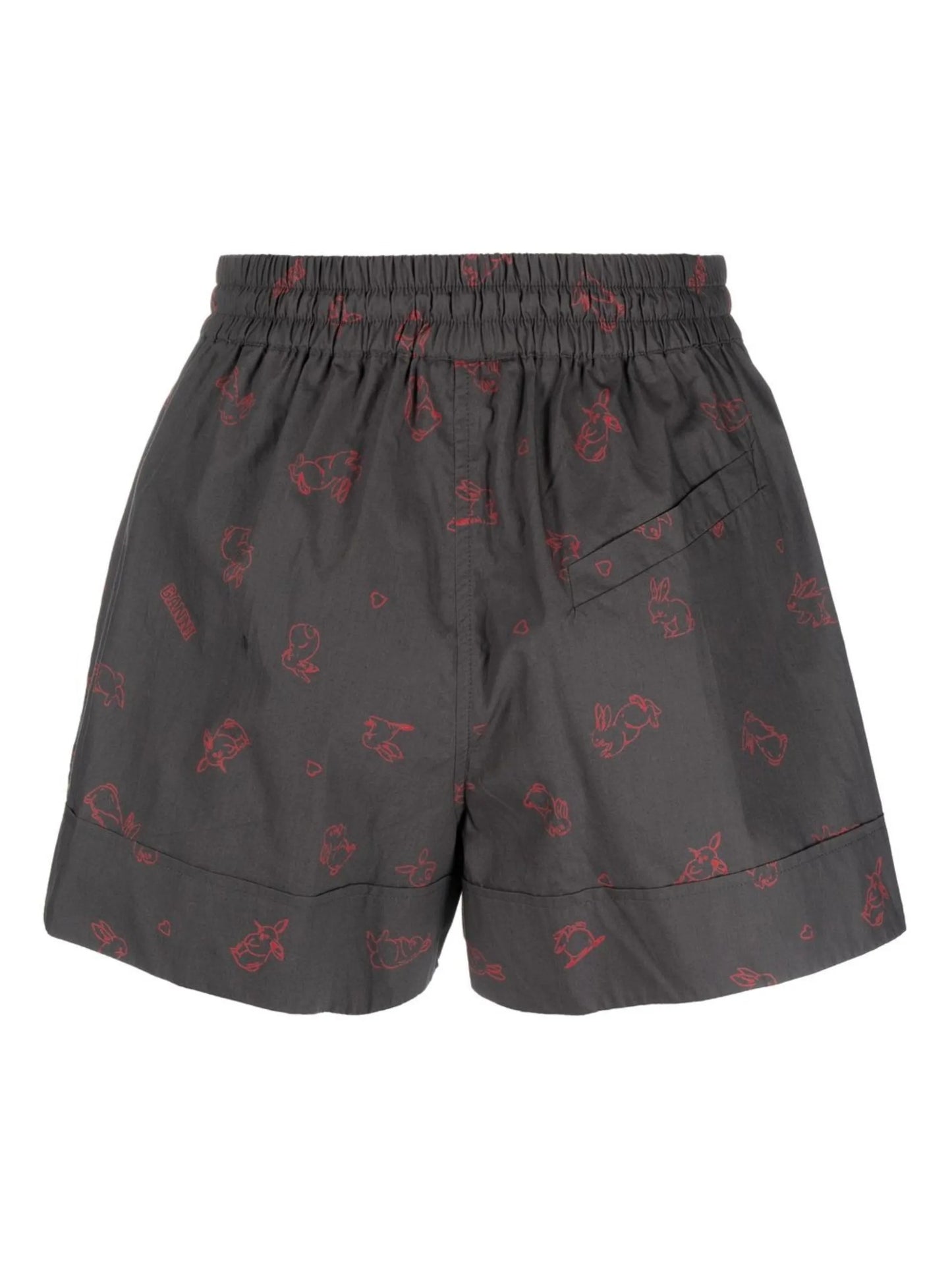graphic-print organic-cotton shorts
