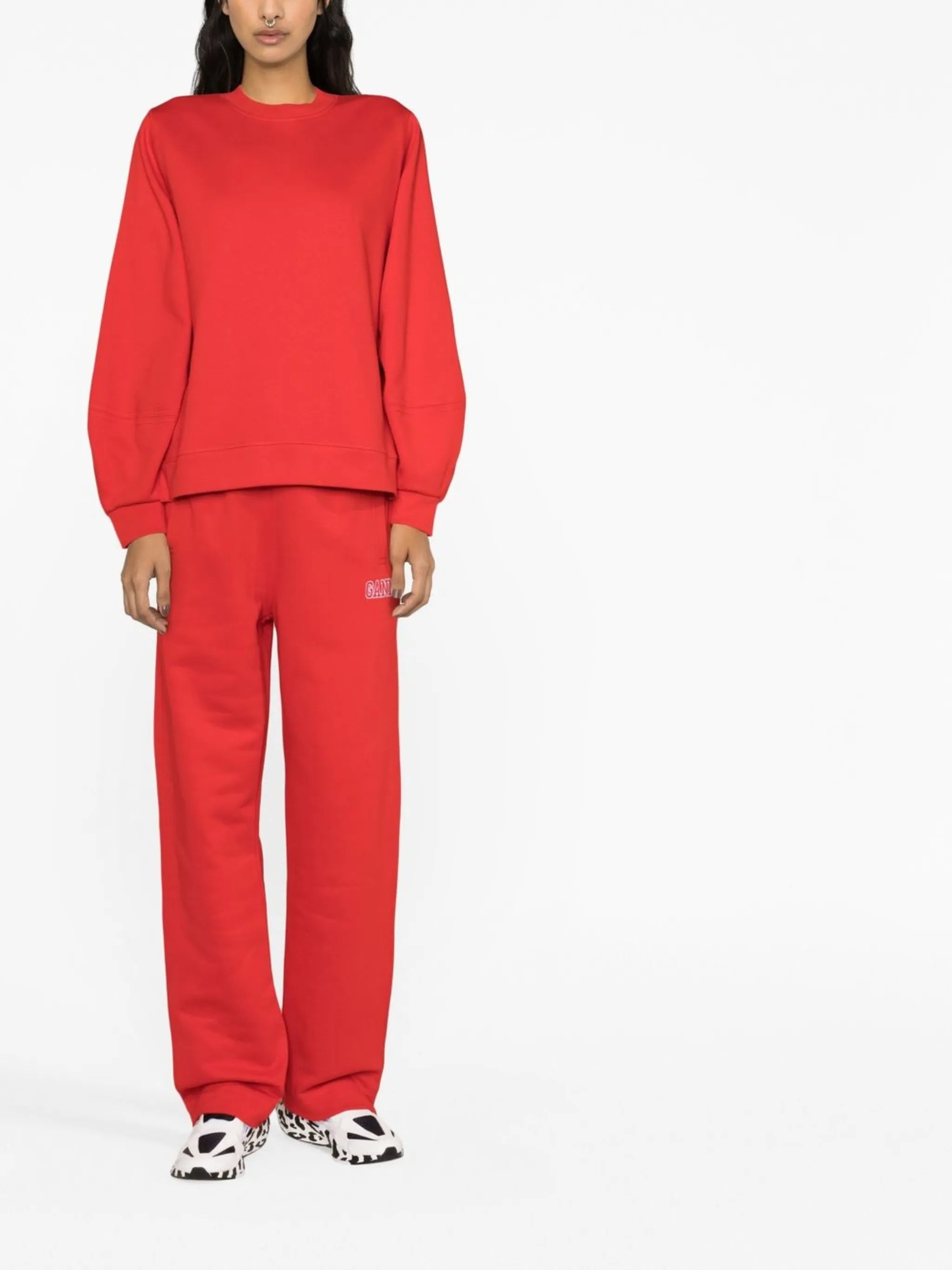 logo-embroidered crew-neck sweatshirt