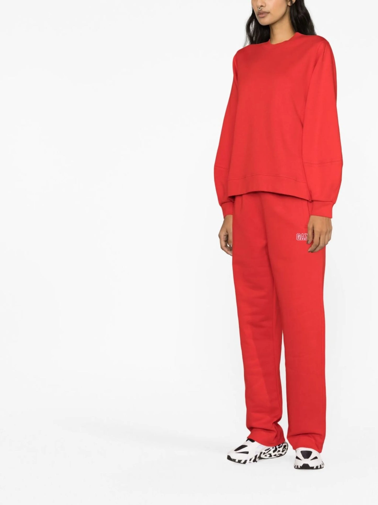 logo-embroidered crew-neck sweatshirt