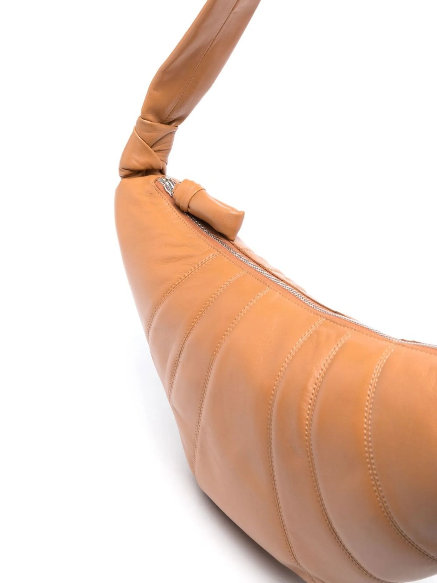Croissant leather crossbody bag