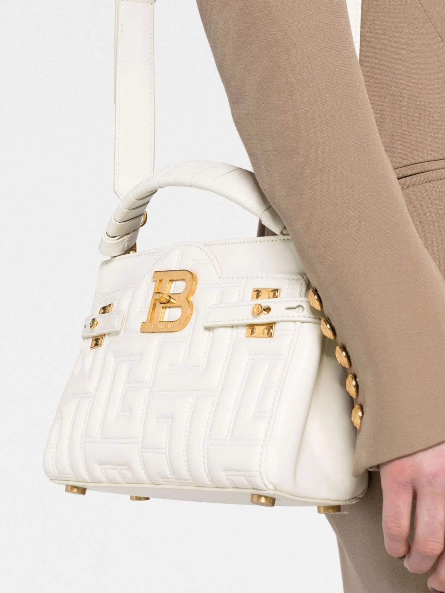 B-Buzz 22 quilted leather tote bag