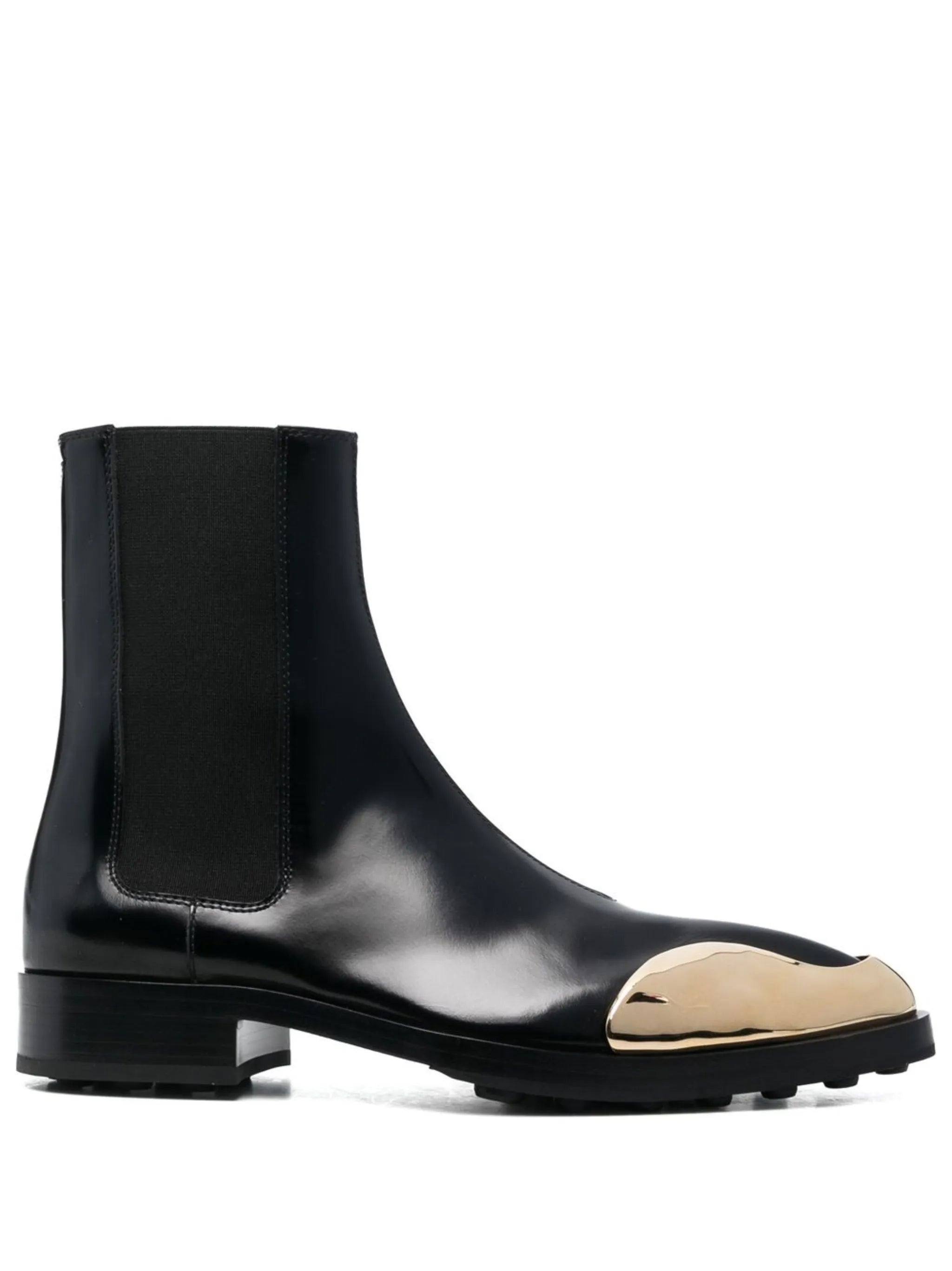 35mm metallic-toe leather boots