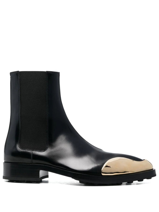 35mm metallic-toe leather boots