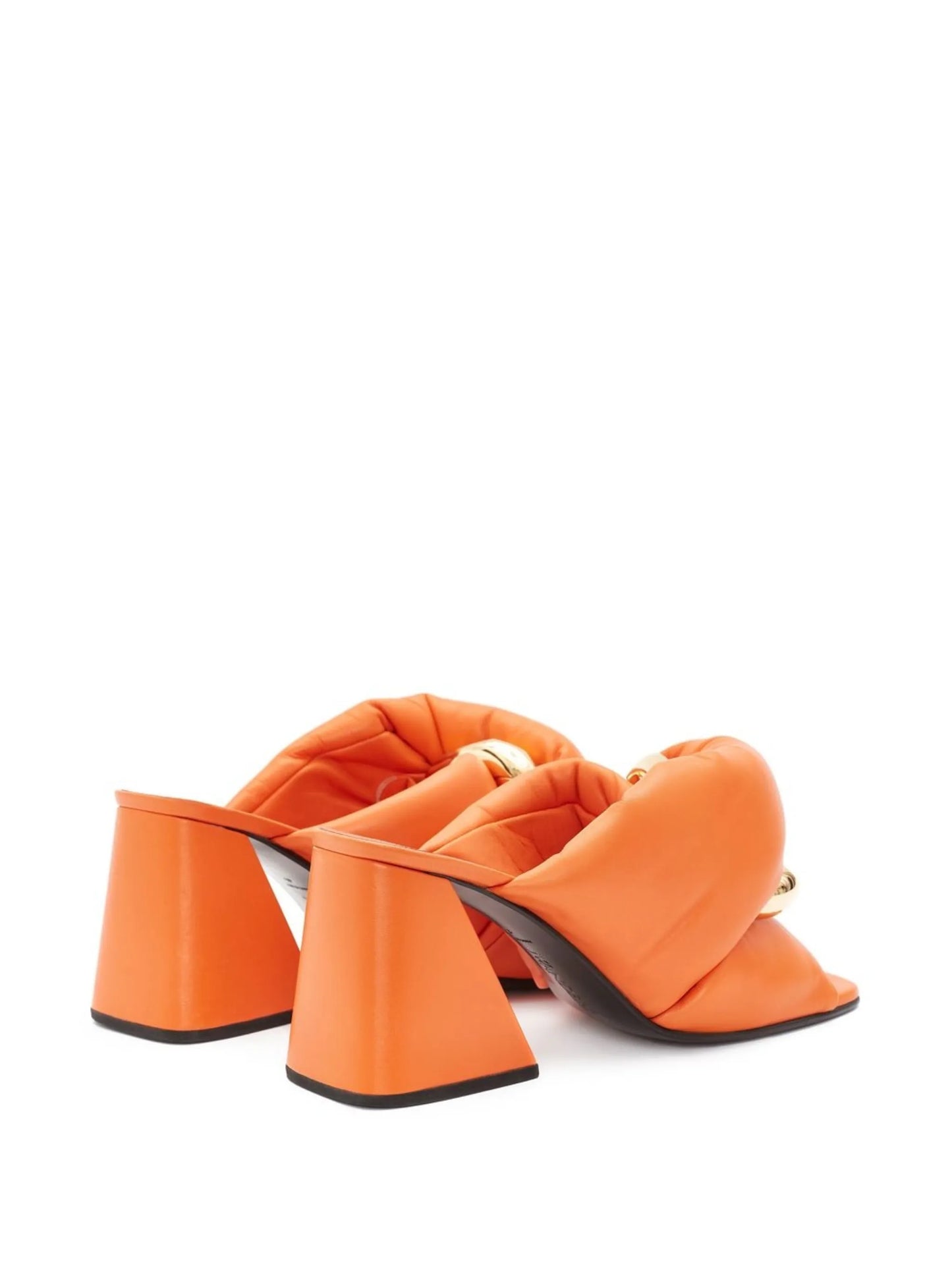 Chain Twist leather sandals