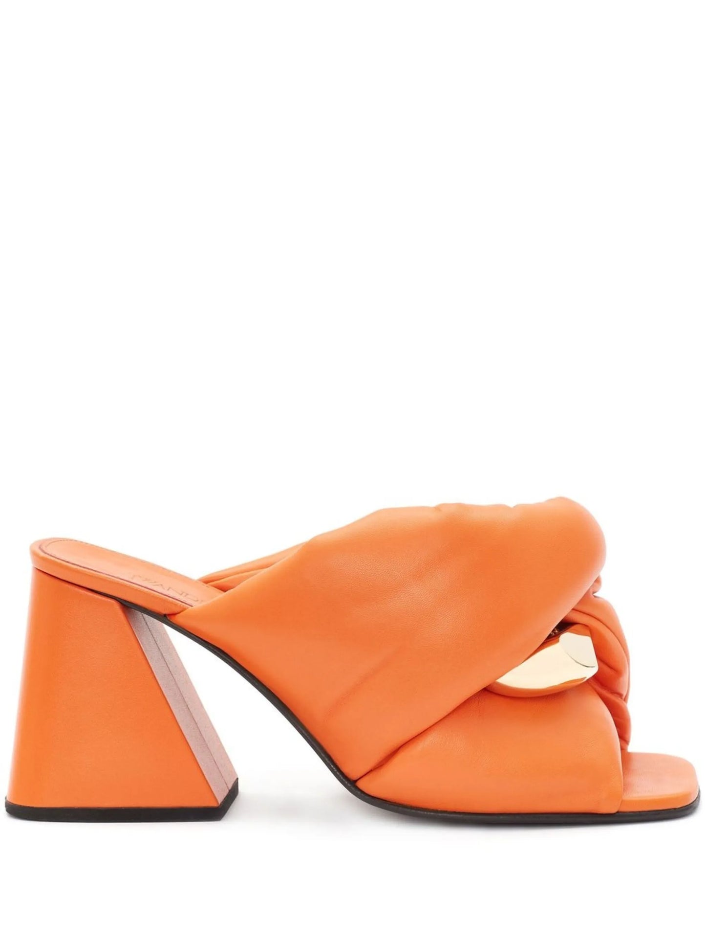 Chain Twist leather sandals