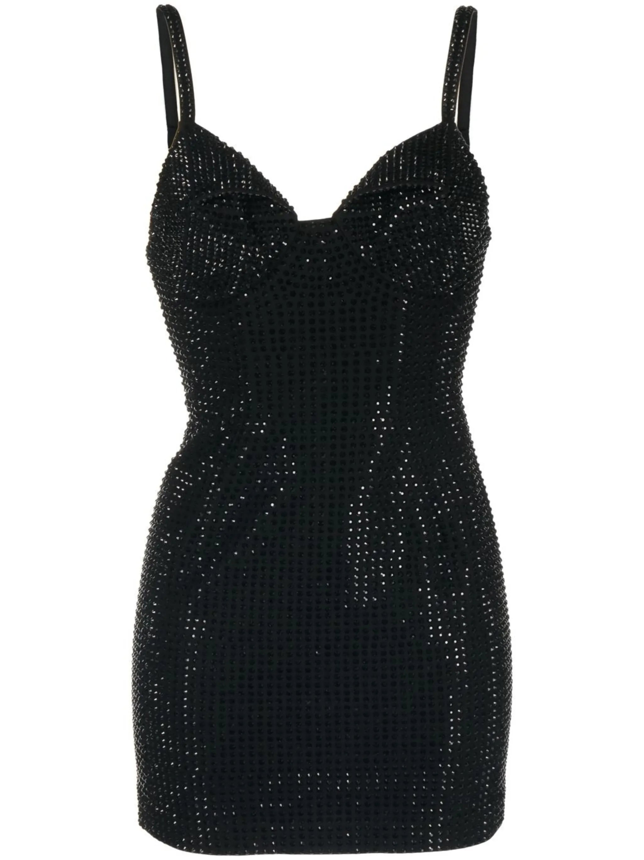 crystal-embellished mini dress