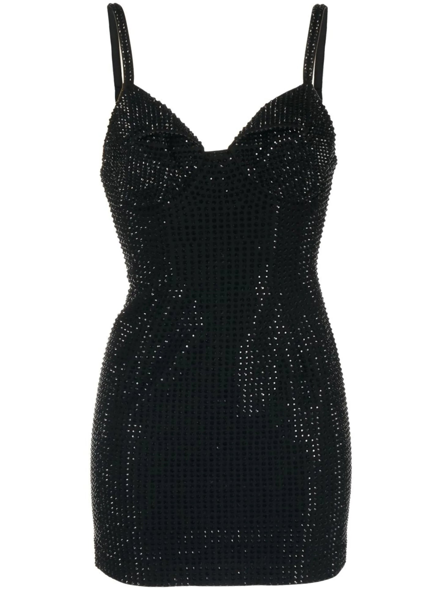 crystal-embellished mini dress
