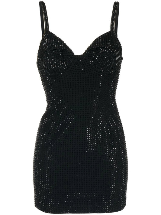 crystal-embellished mini dress