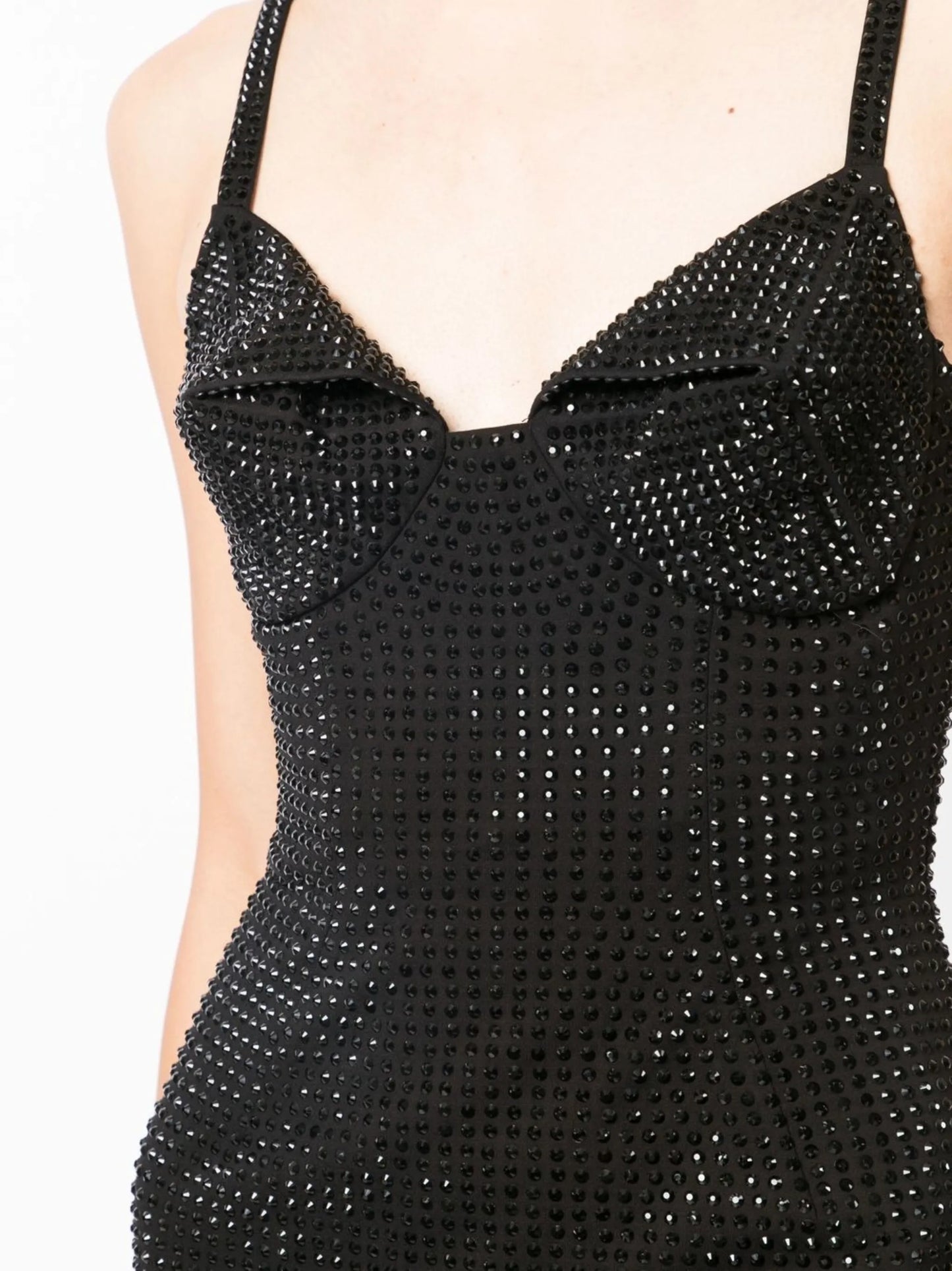 crystal-embellished mini dress