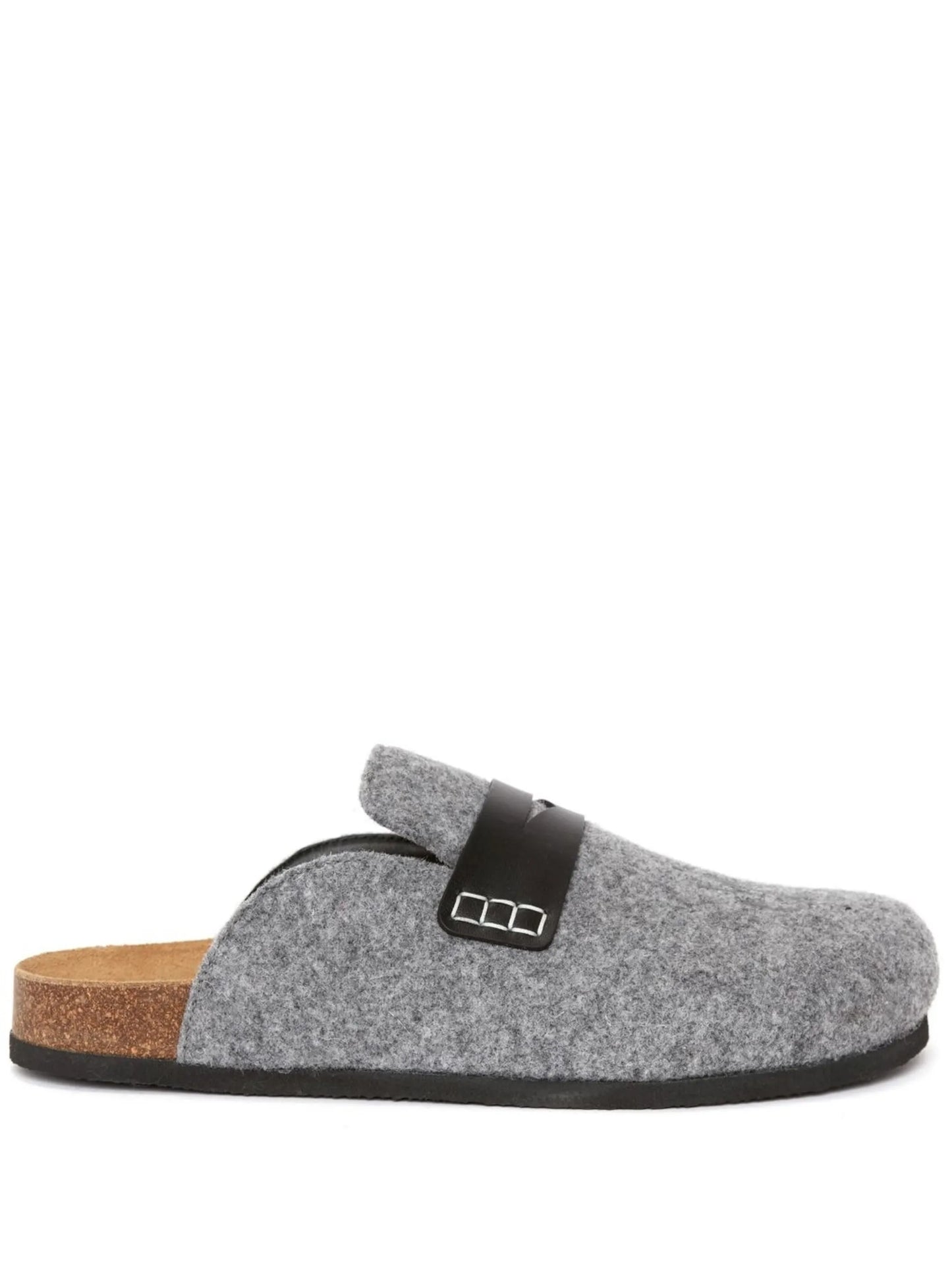felted slip-on loafers