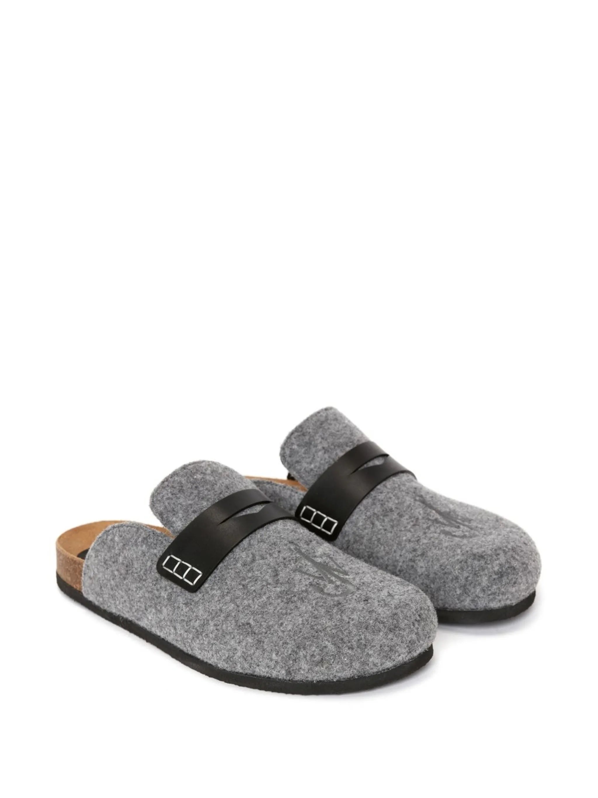 felted slip-on loafers