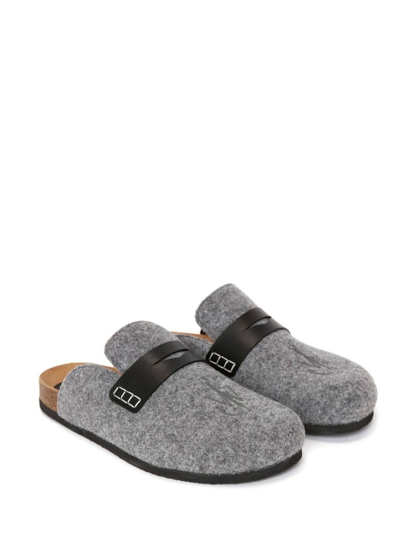 felted slip-on loafers