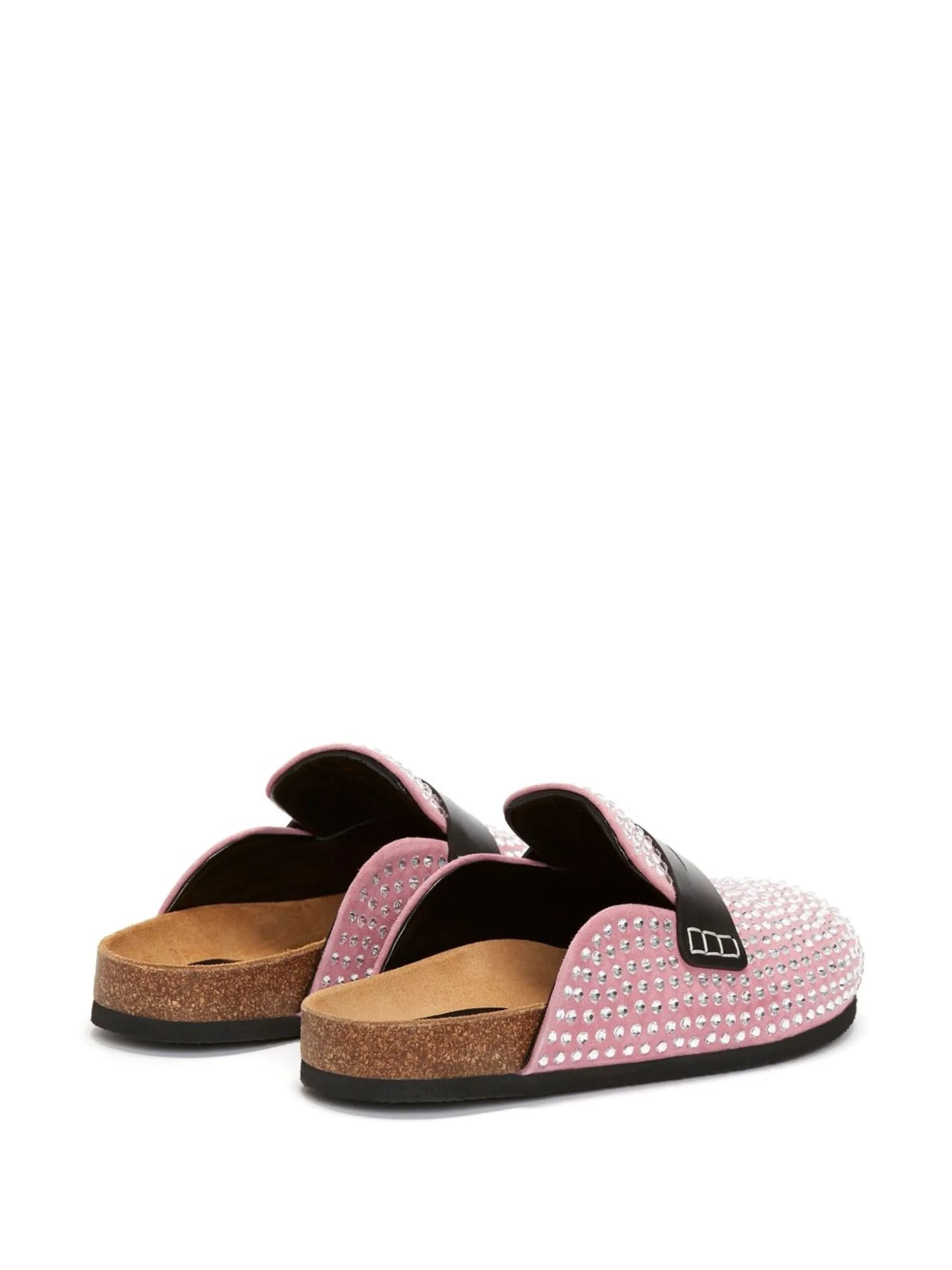 crystal-embellished slip-on mules