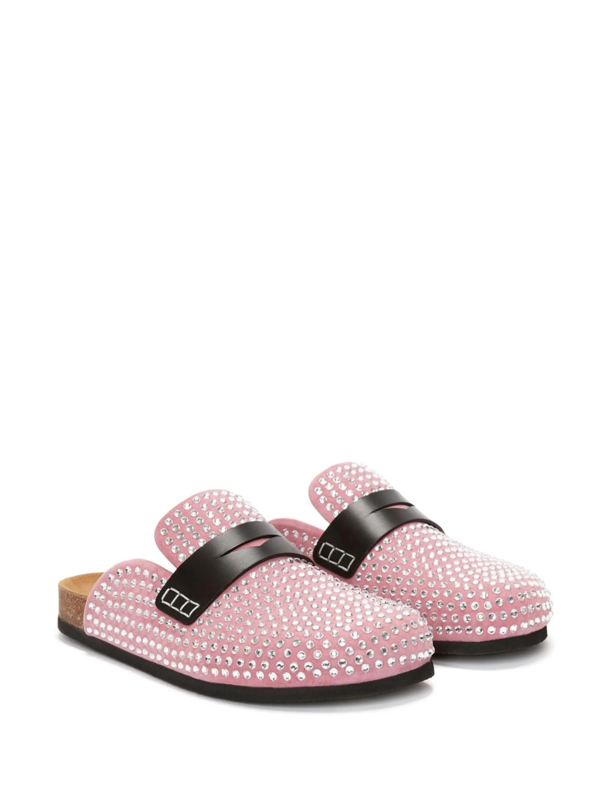 crystal-embellished slip-on mules