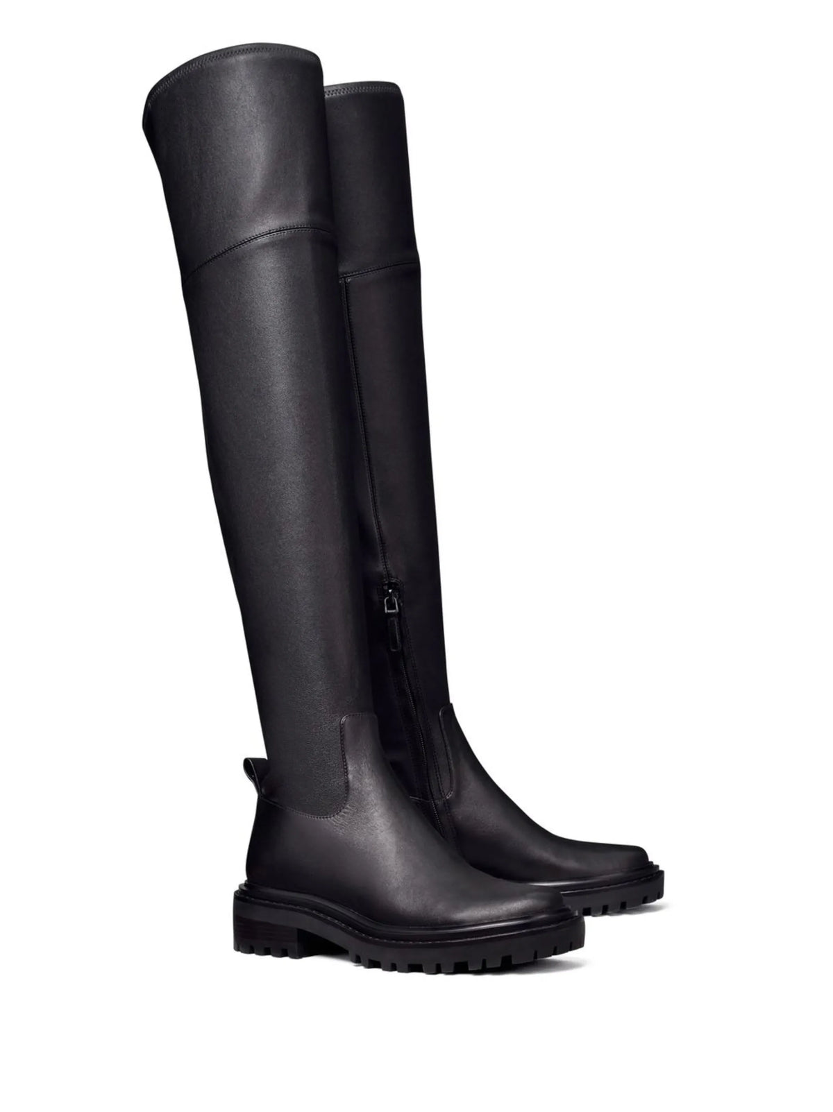 Utility Lug over-the-knee boots