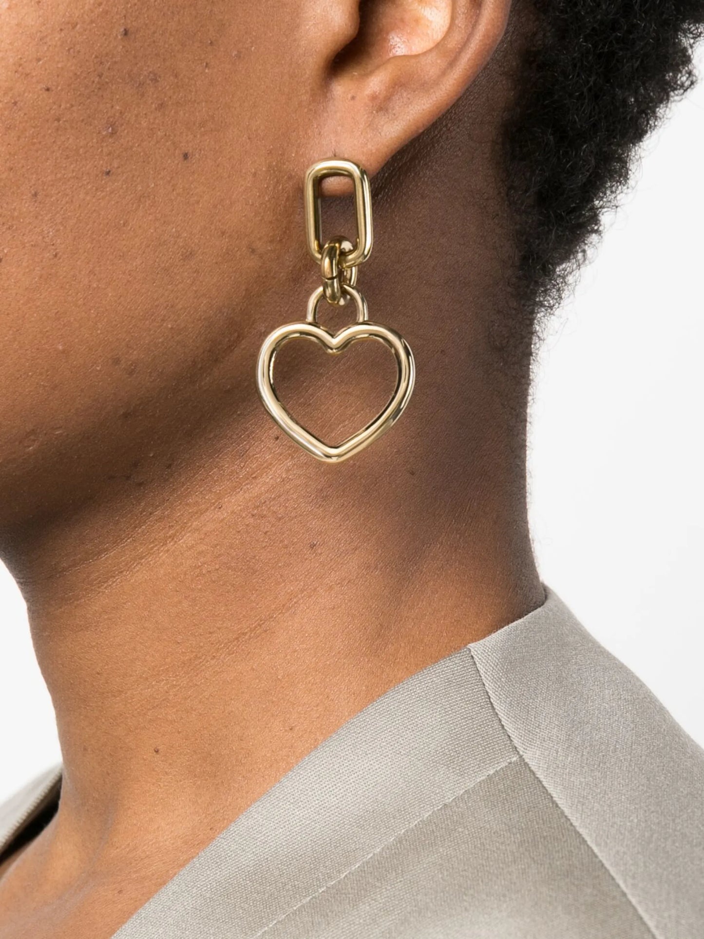 Beatta Heart drop earrings