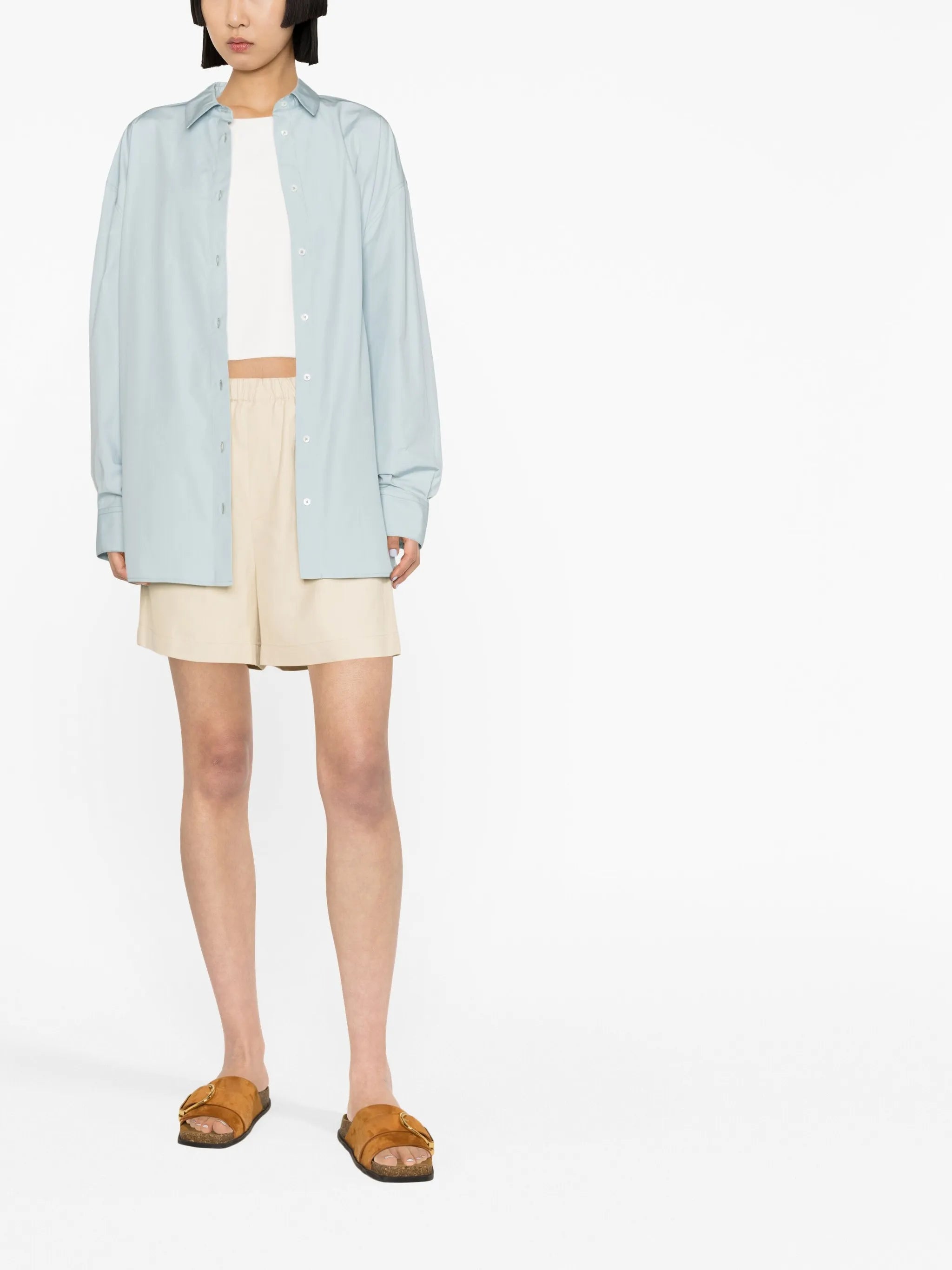 oversized button-up shirt