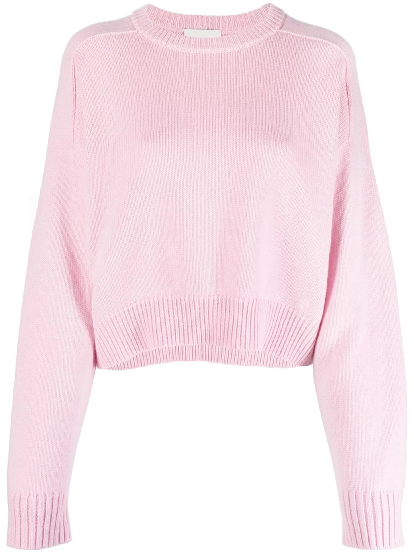 ribbed-detail knit jumper