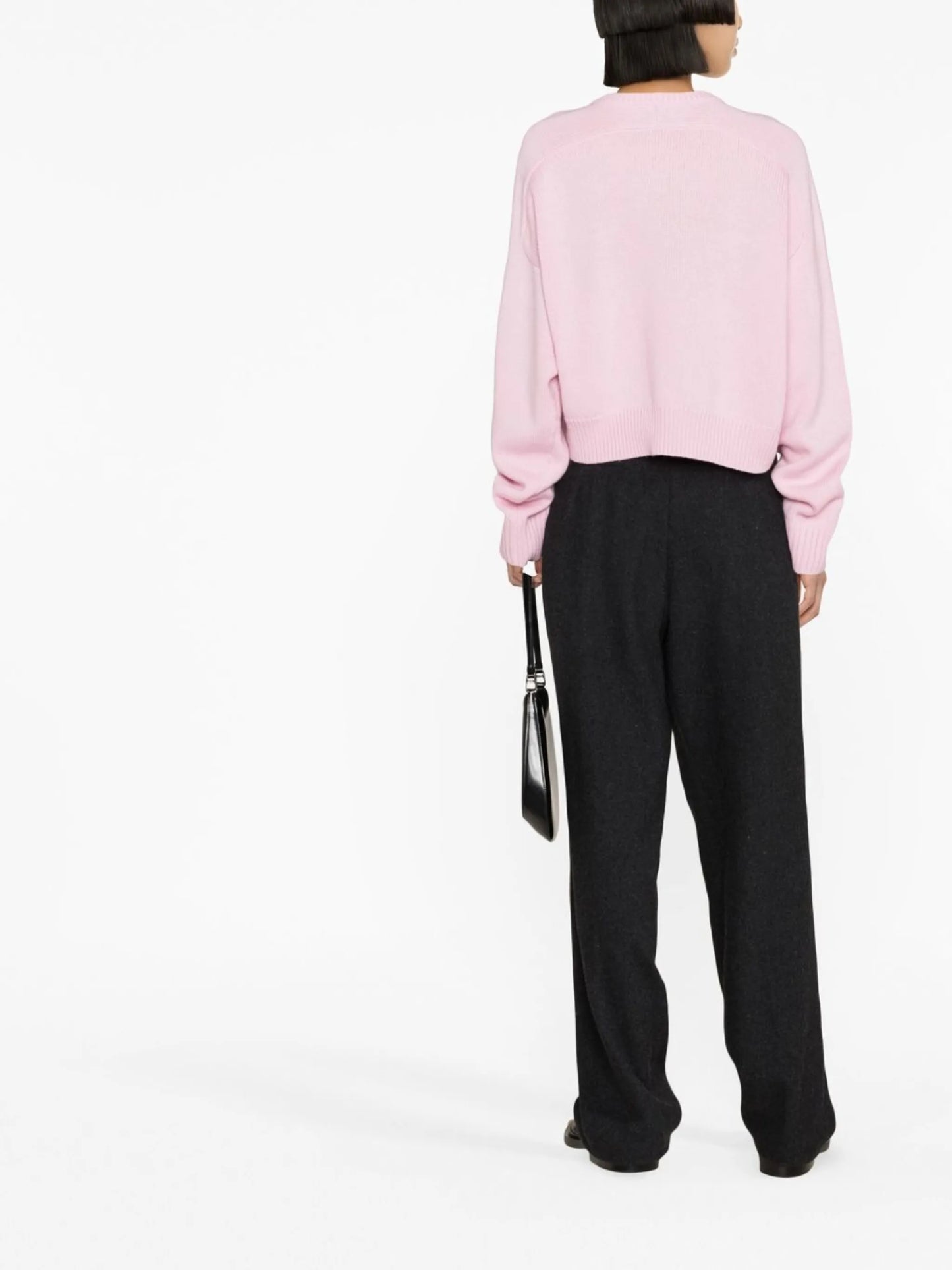 ribbed-detail knit jumper