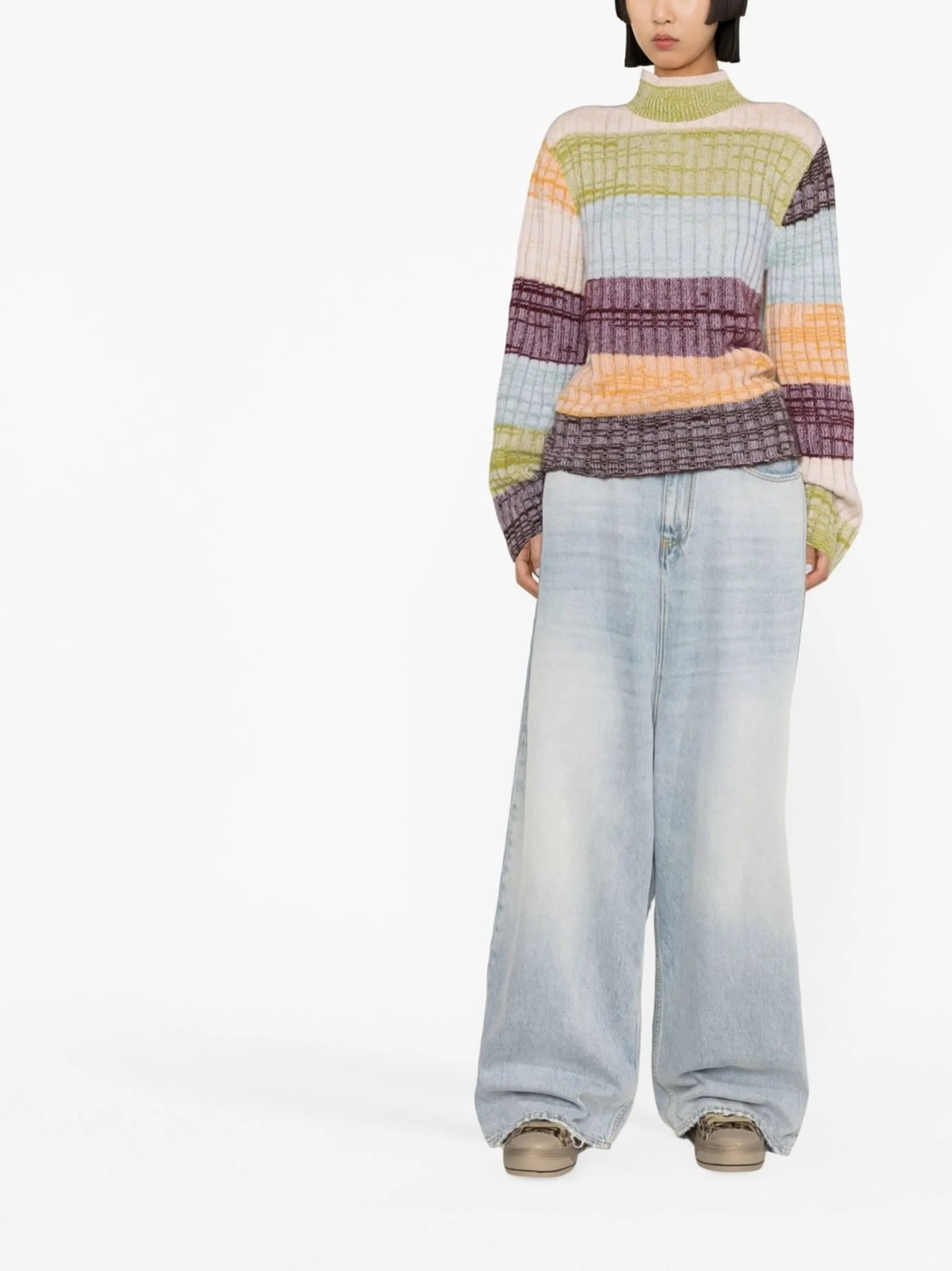 Oasis striped cashmere jumper