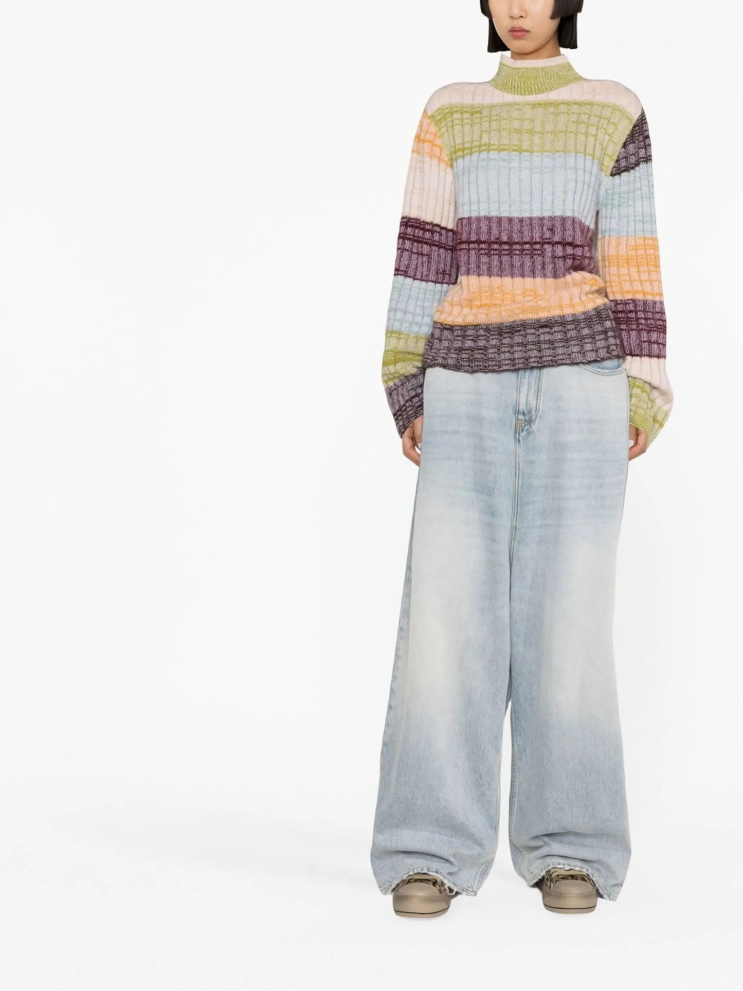 Oasis striped cashmere jumper
