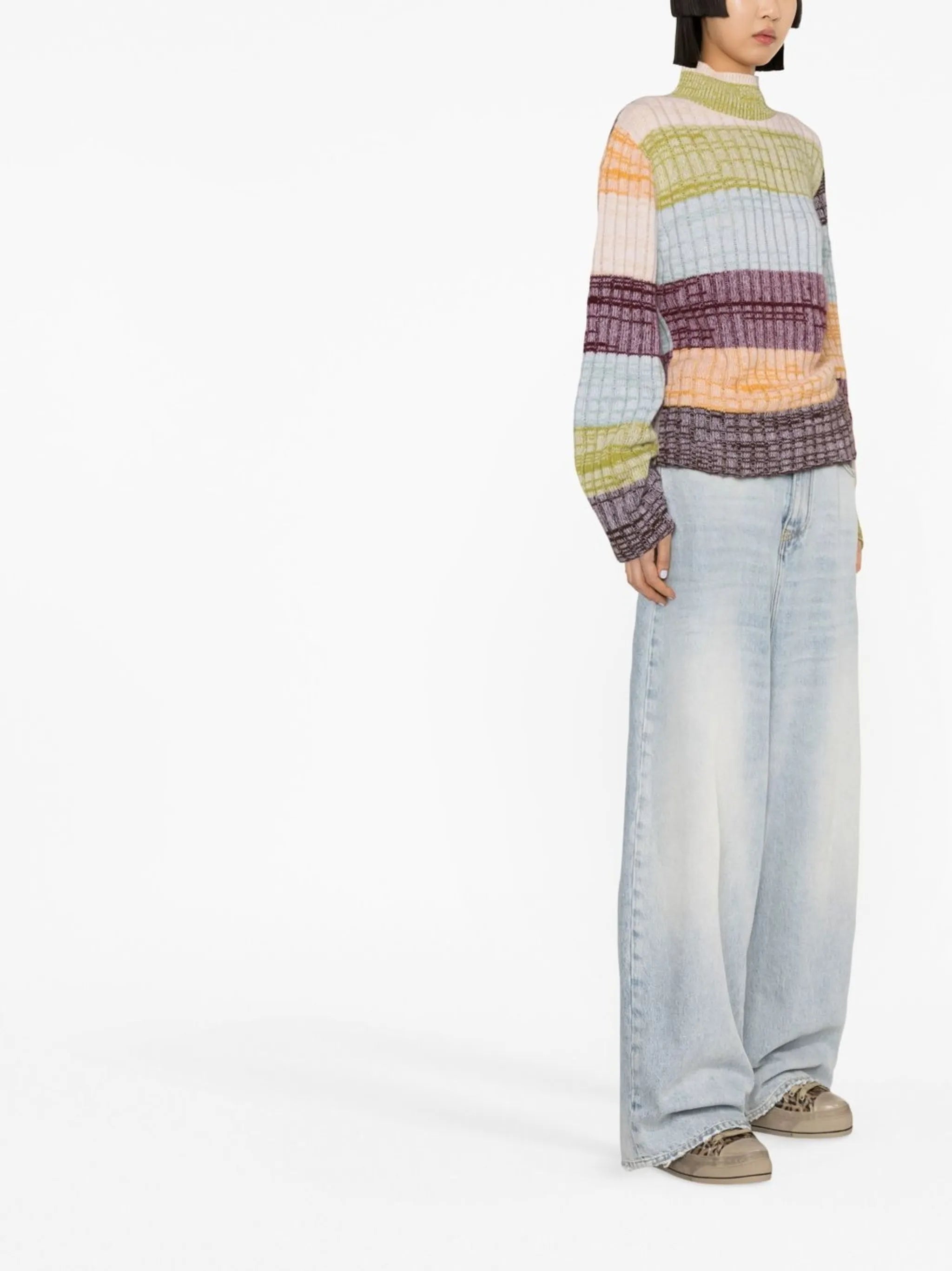 Oasis striped cashmere jumper