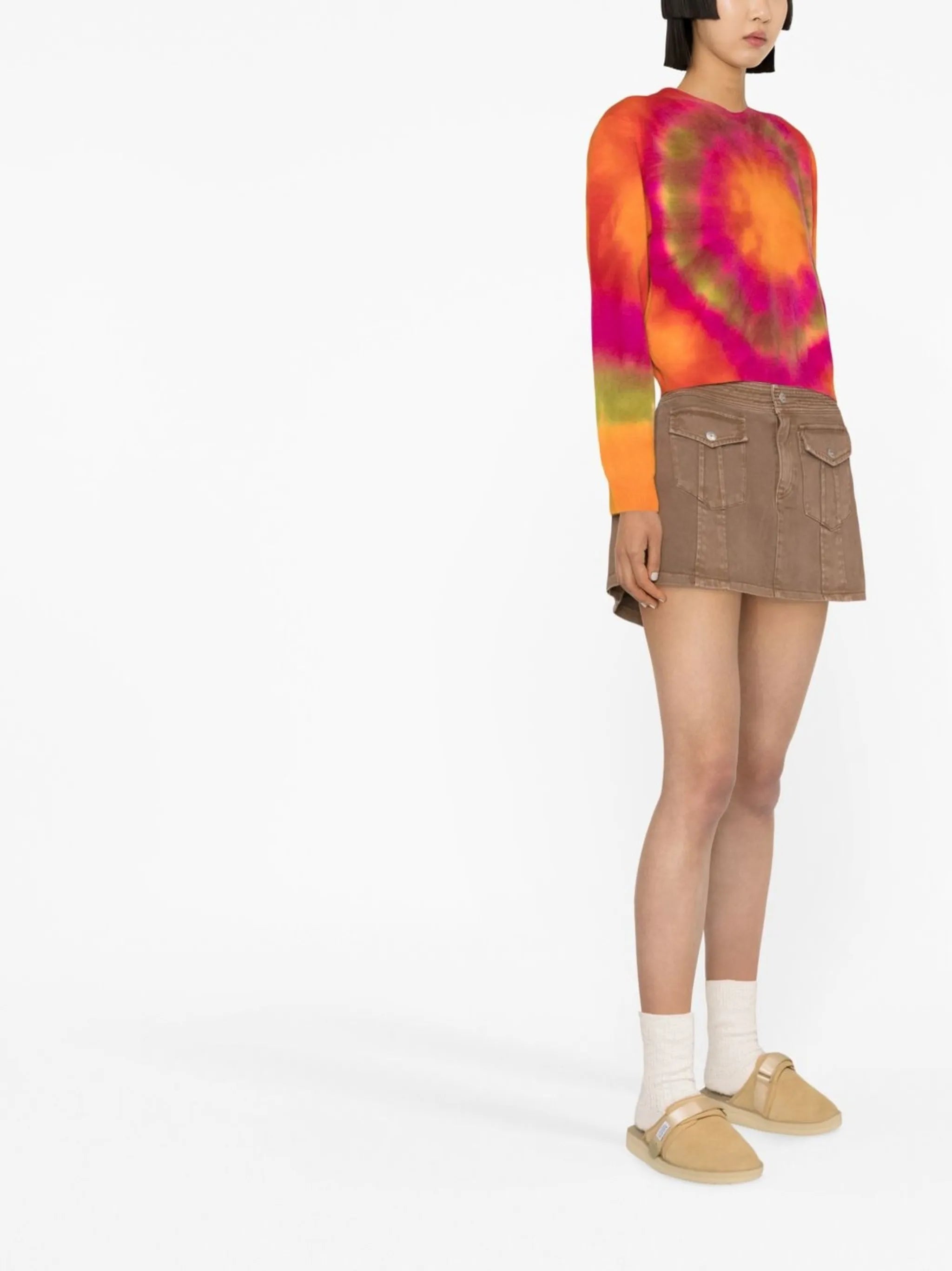 Tunnel tie-dye jumper