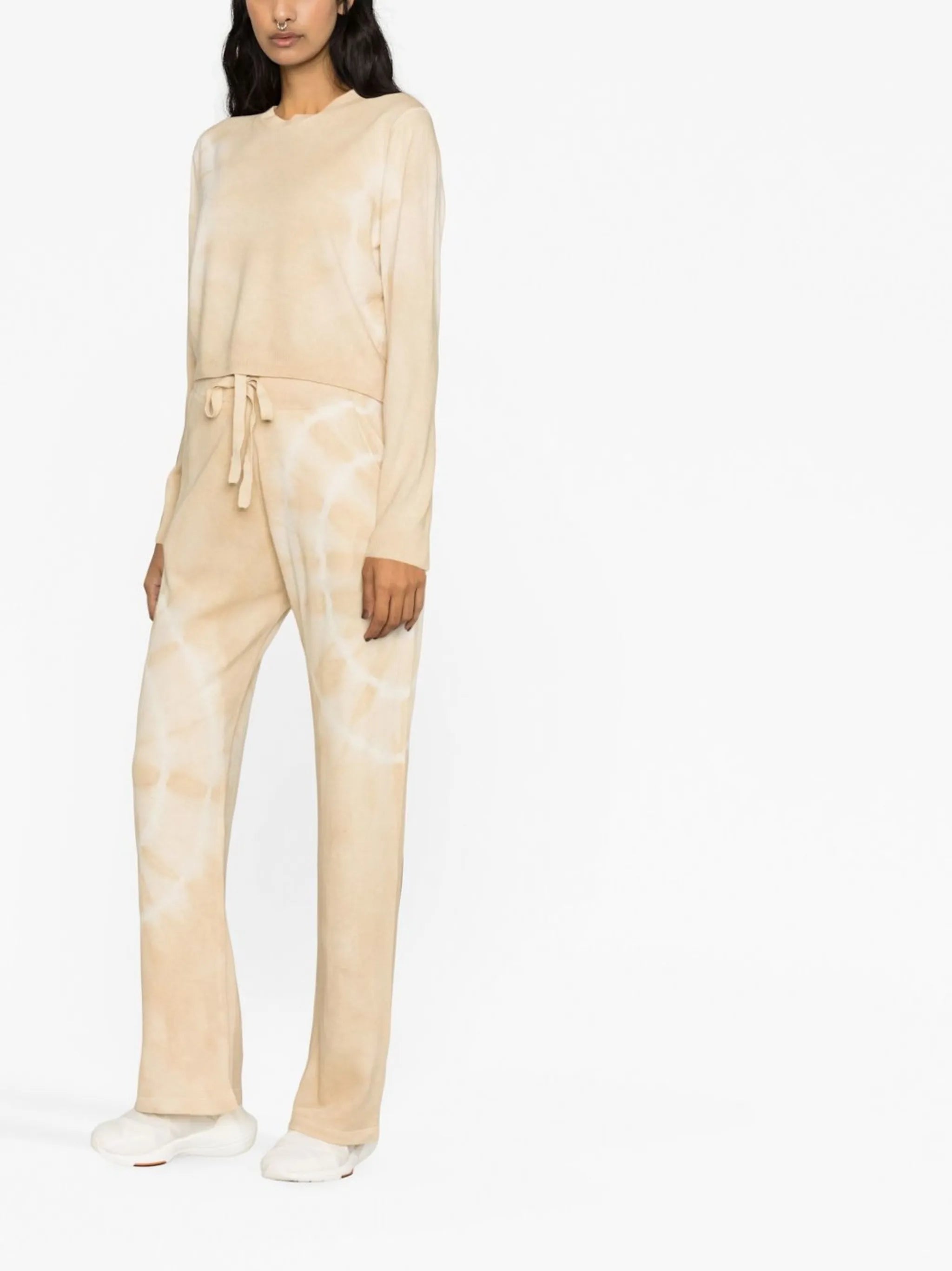 Spiral City tie-dye print track pants