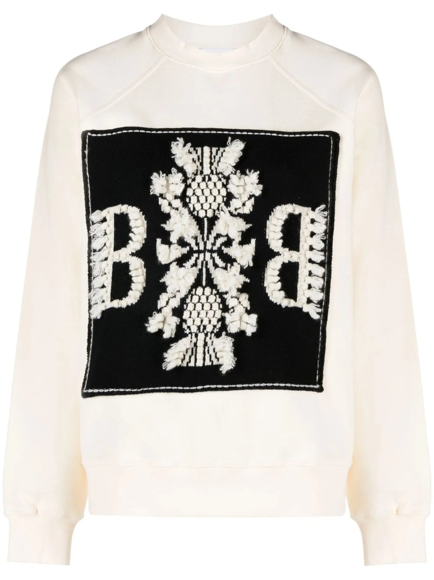 logo-patch cotton sweatshirt