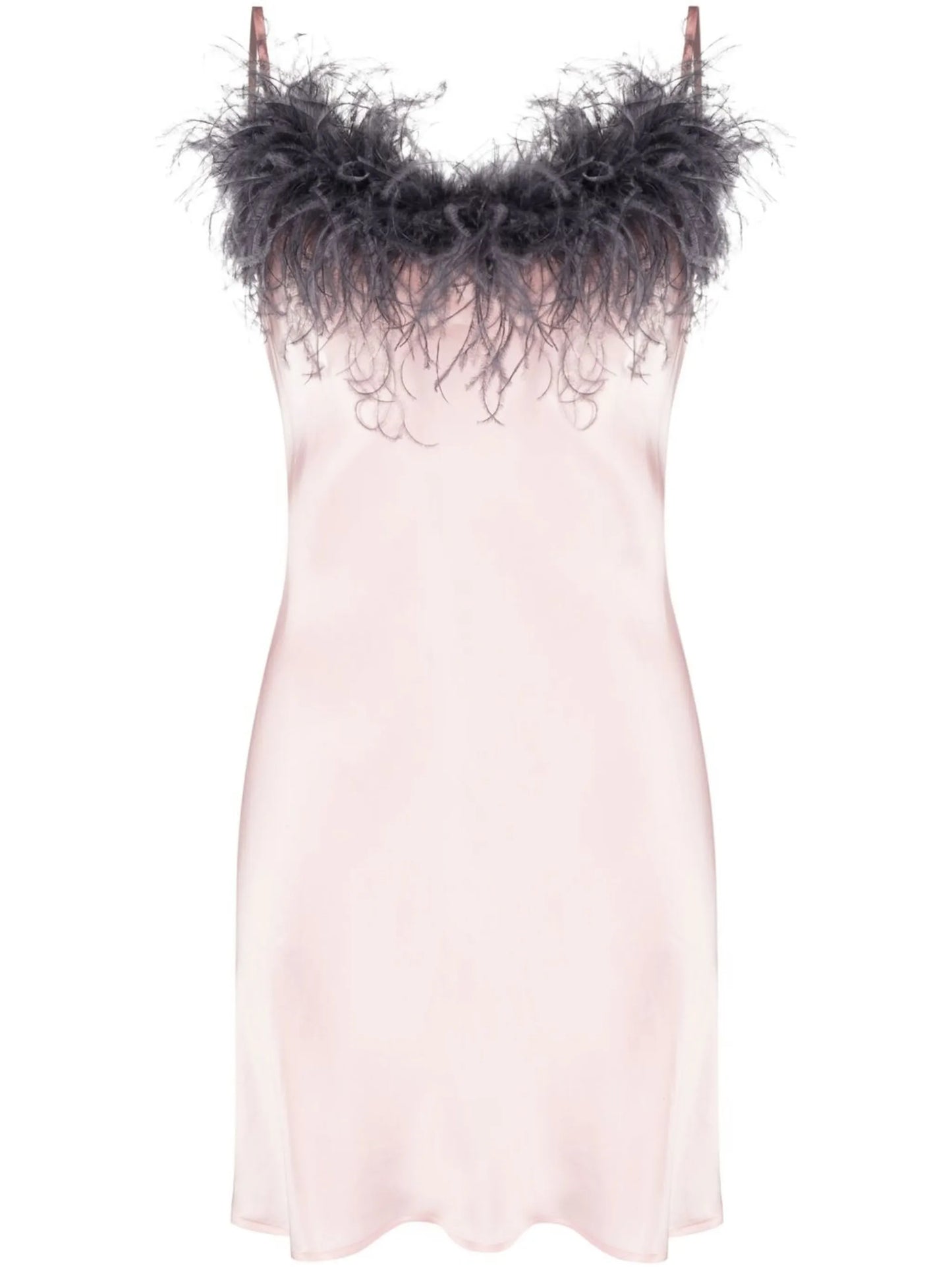 feather-detail nightdress