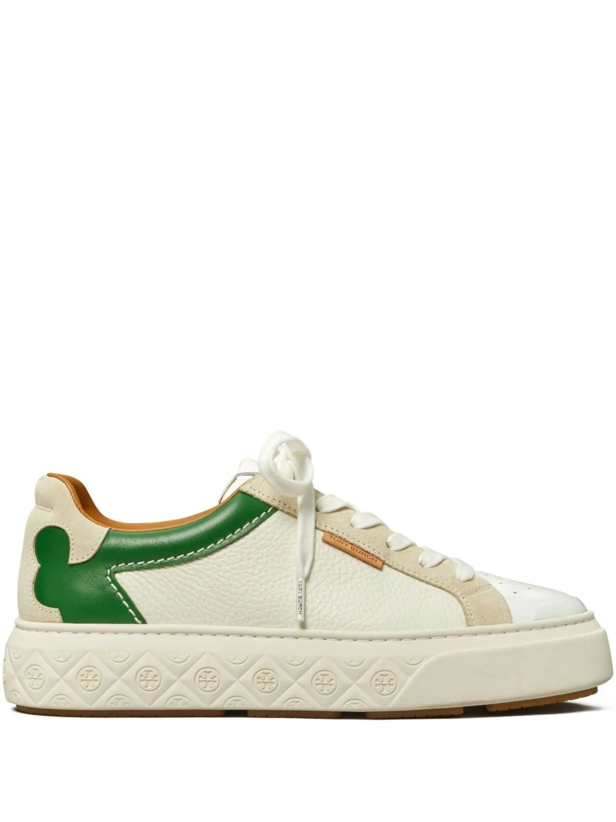 panelled-design low-top sneakers