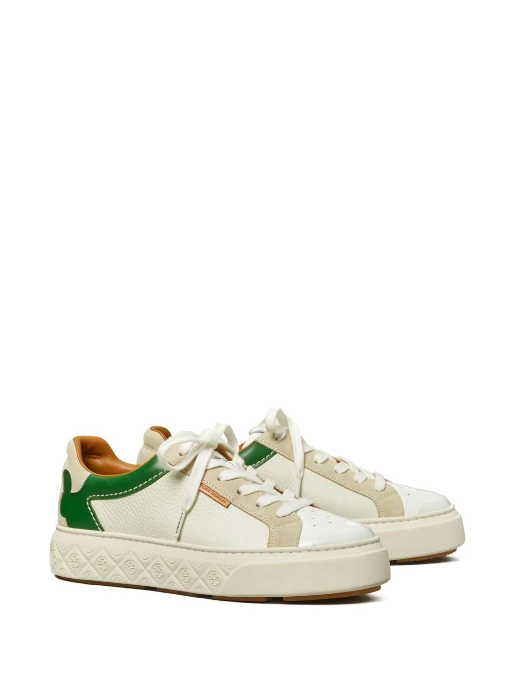 panelled-design low-top sneakers