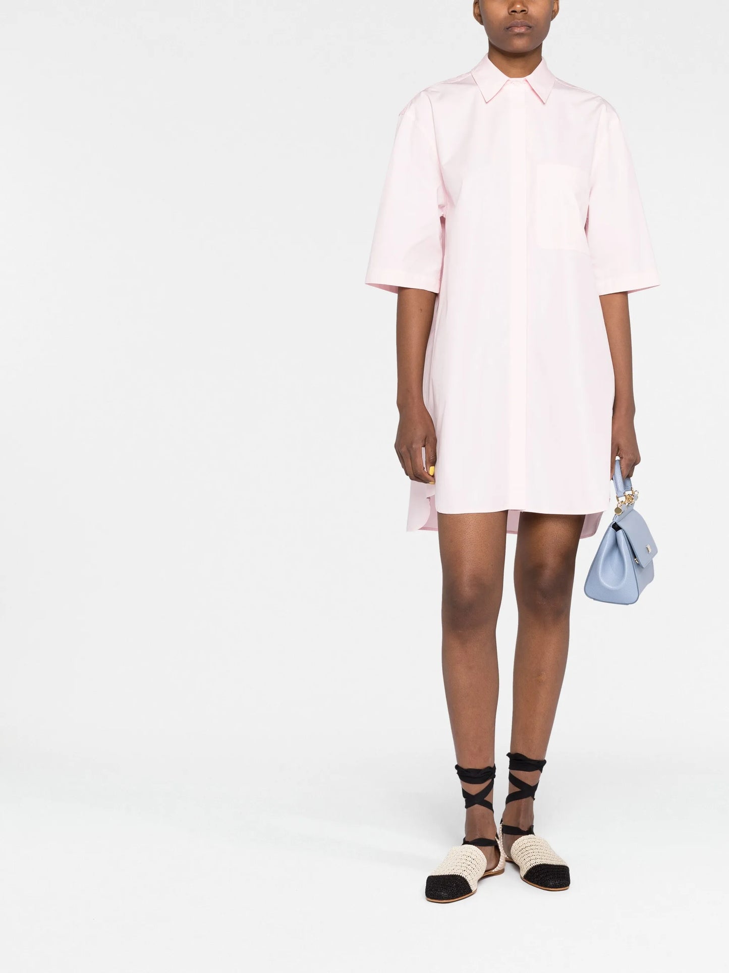 short-sleeve shirt dress