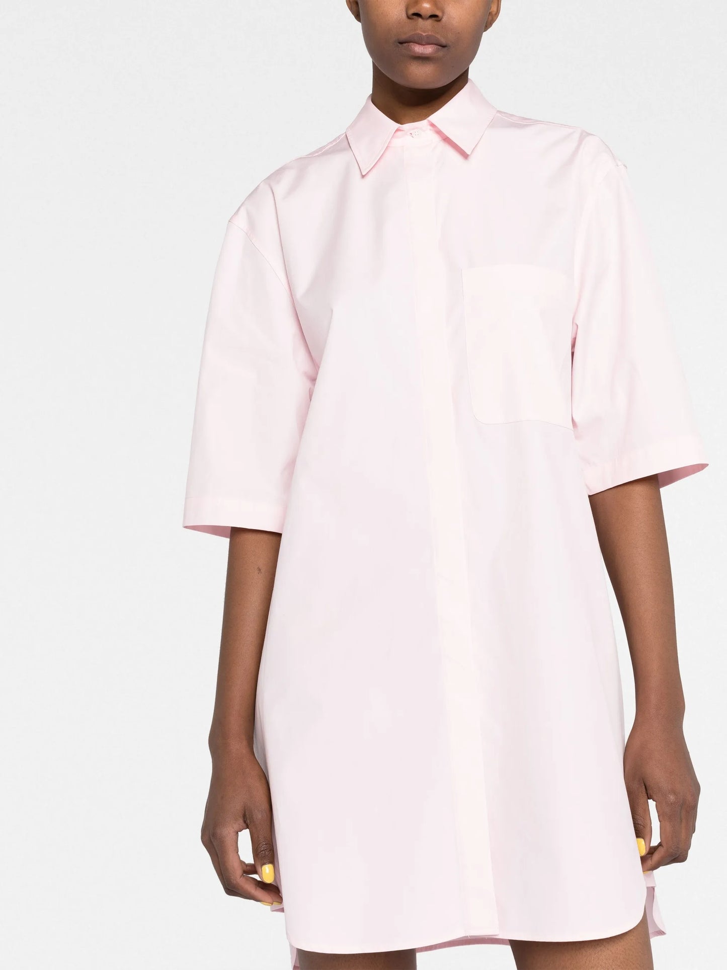 short-sleeve shirt dress