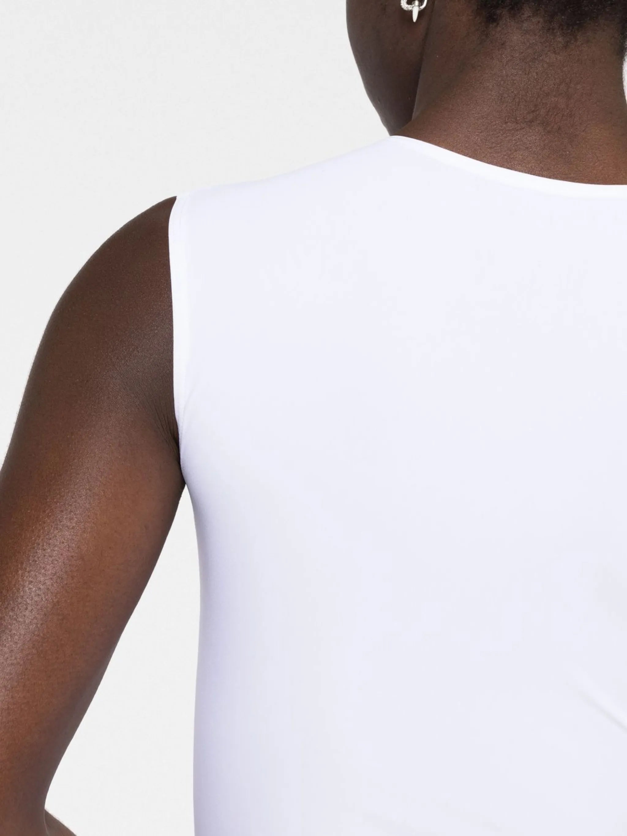 Lenox round-neck sleeveless bodysuit