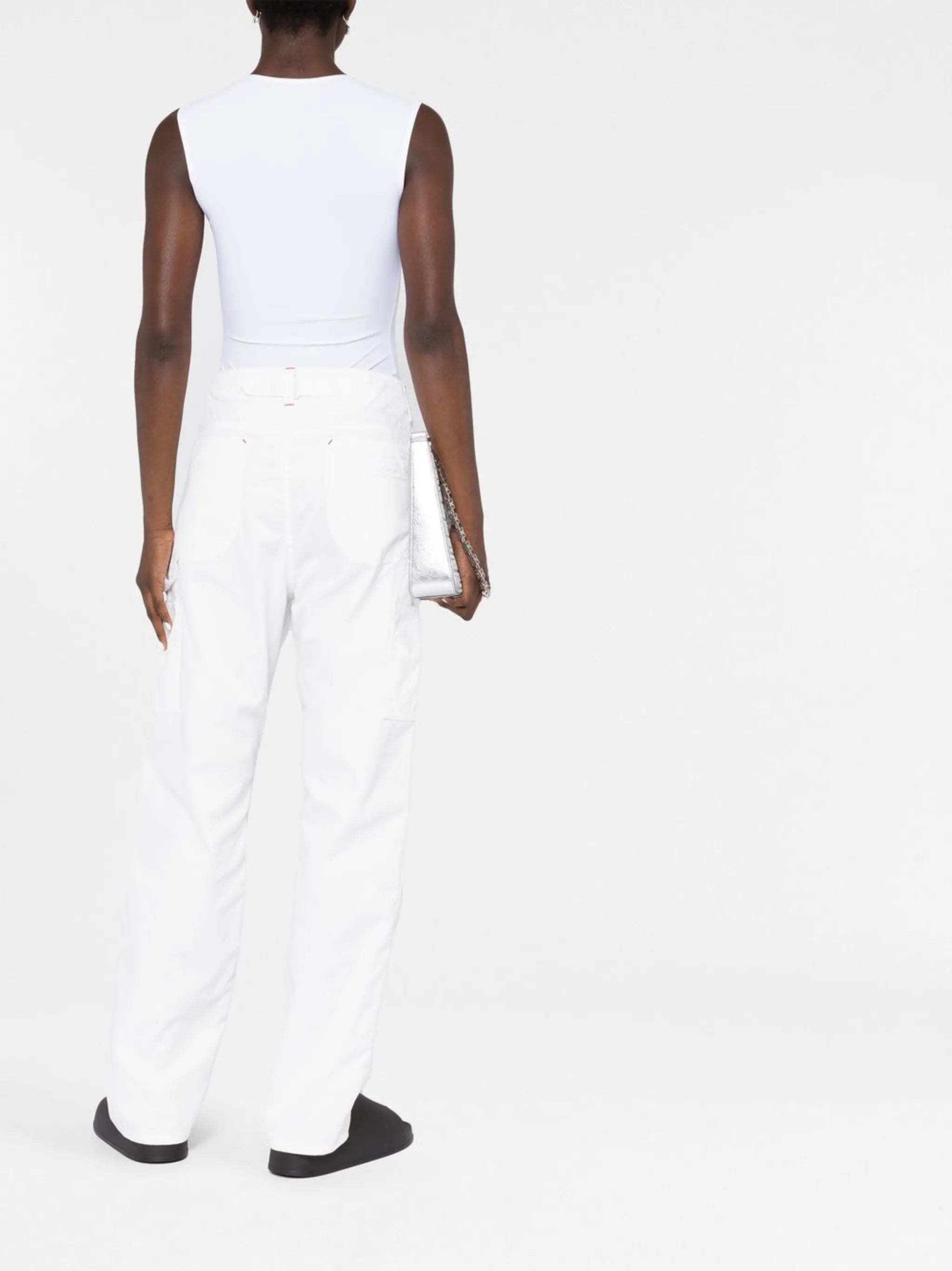 Lenox round-neck sleeveless bodysuit