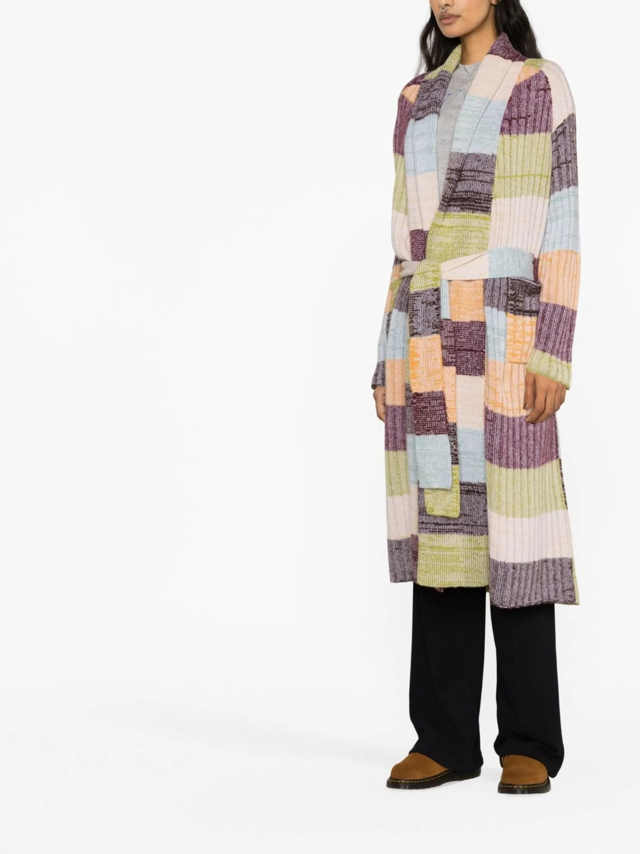 Oasis striped cashmere cardigan