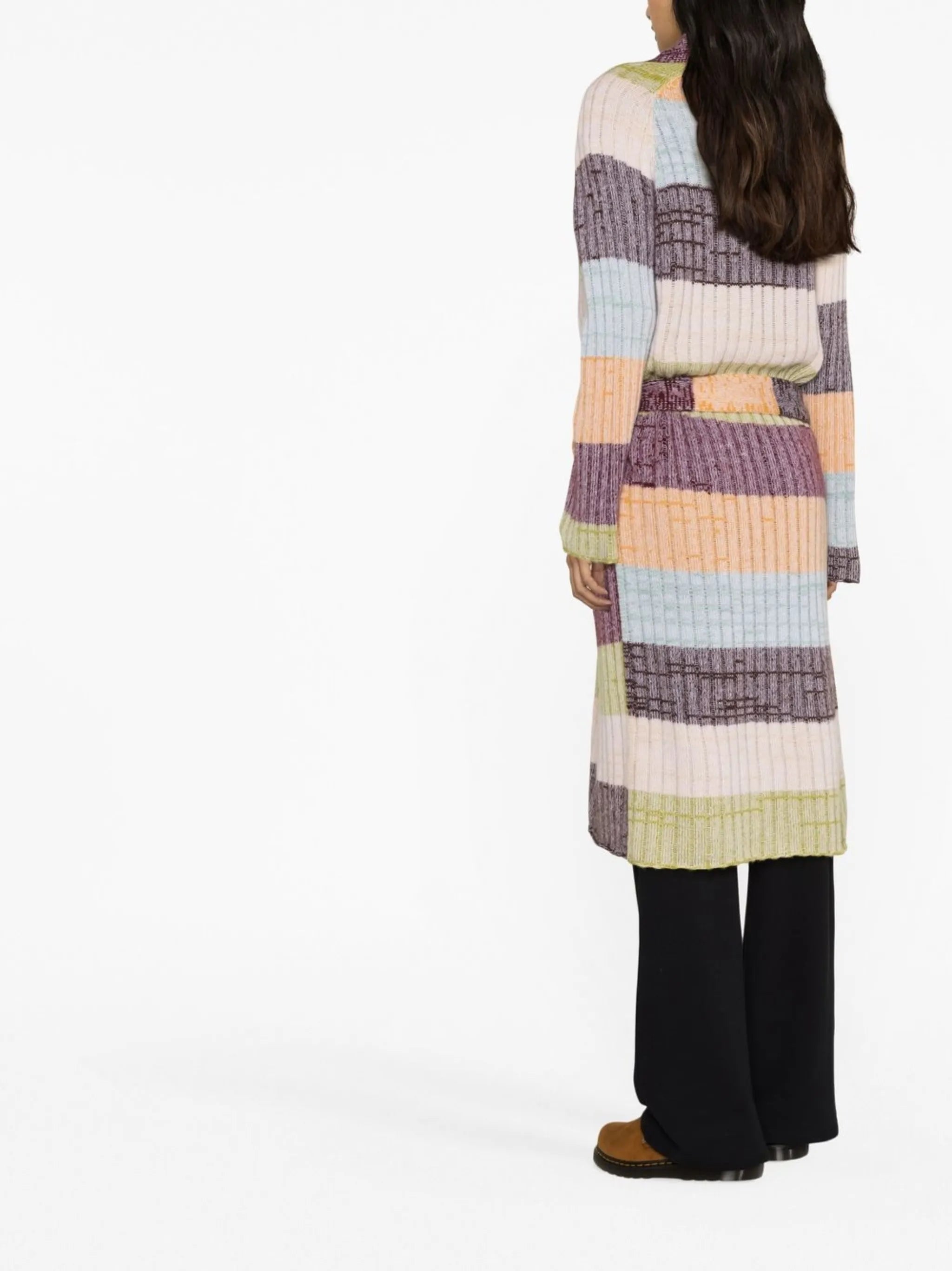 Oasis striped cashmere cardigan