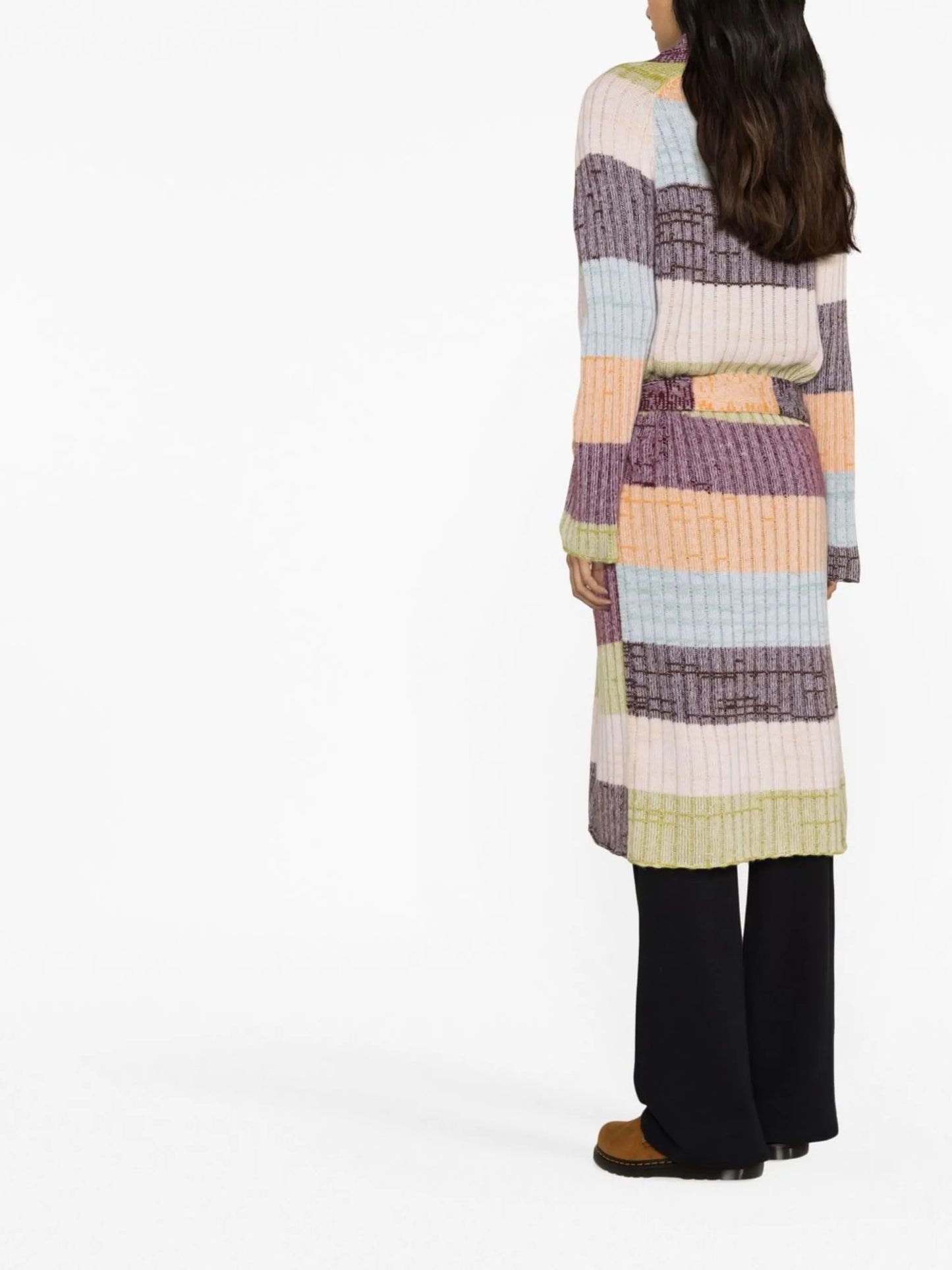 Oasis striped cashmere cardigan