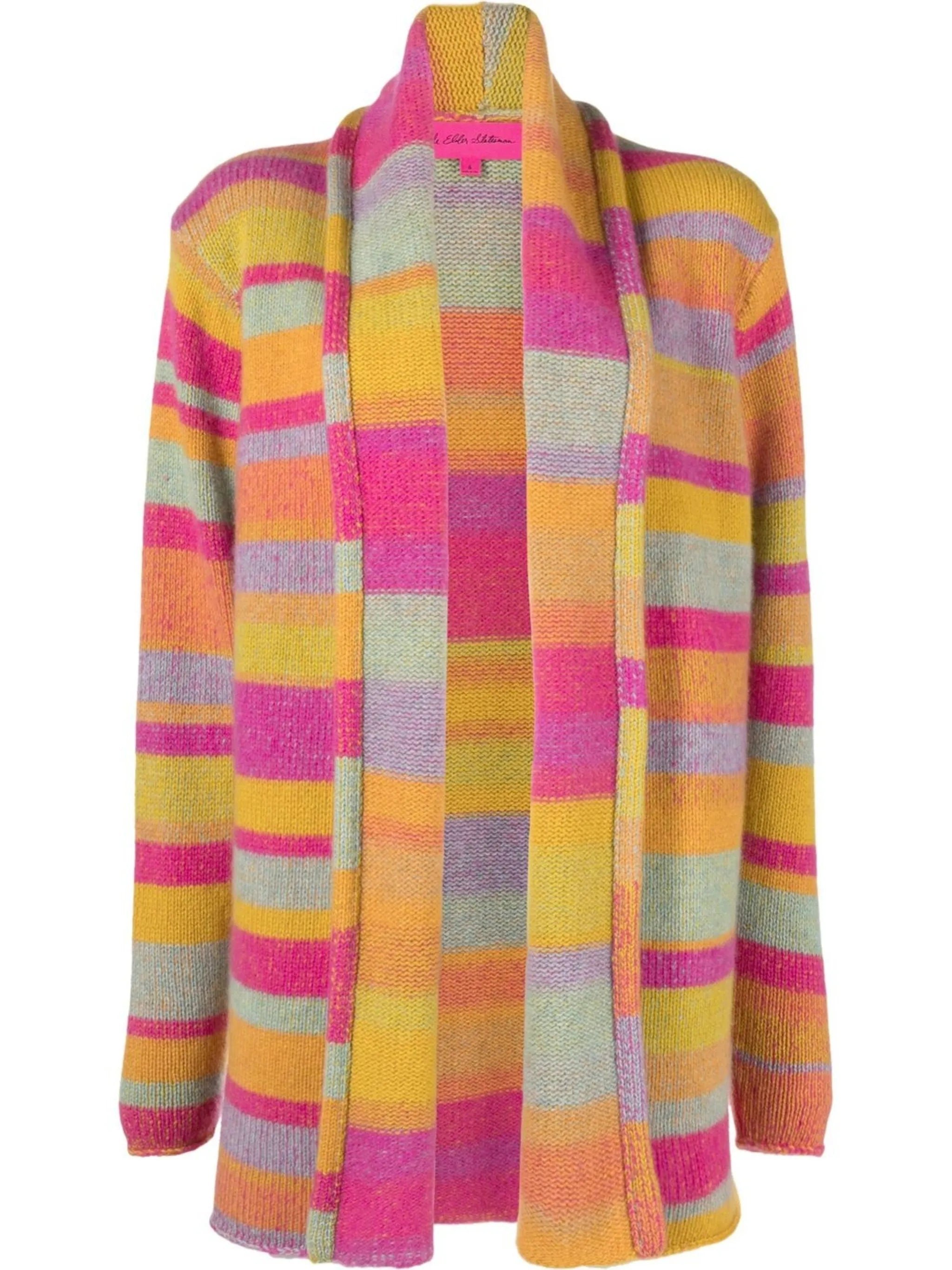 striped cashmere cardigan