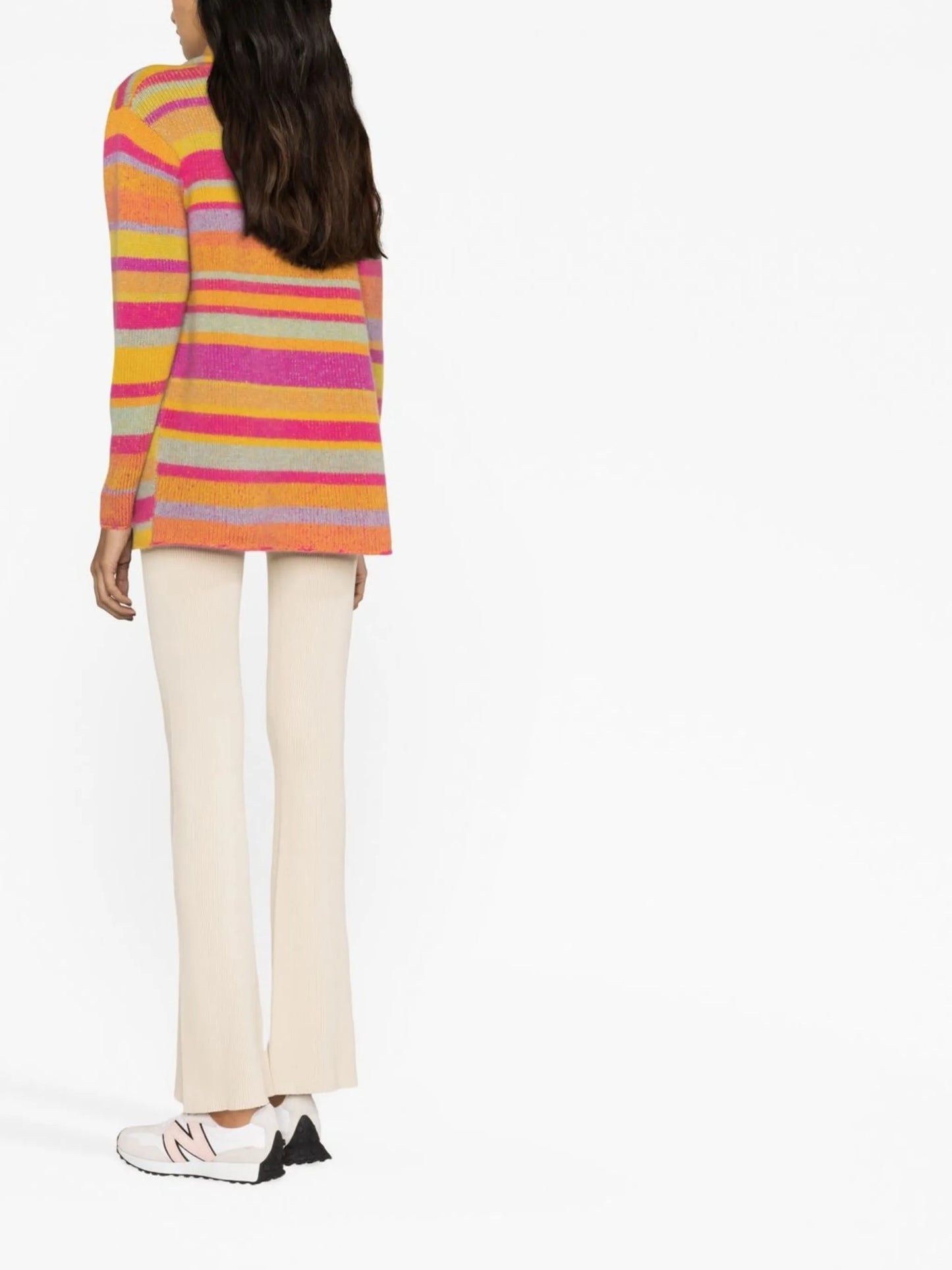 striped cashmere cardigan