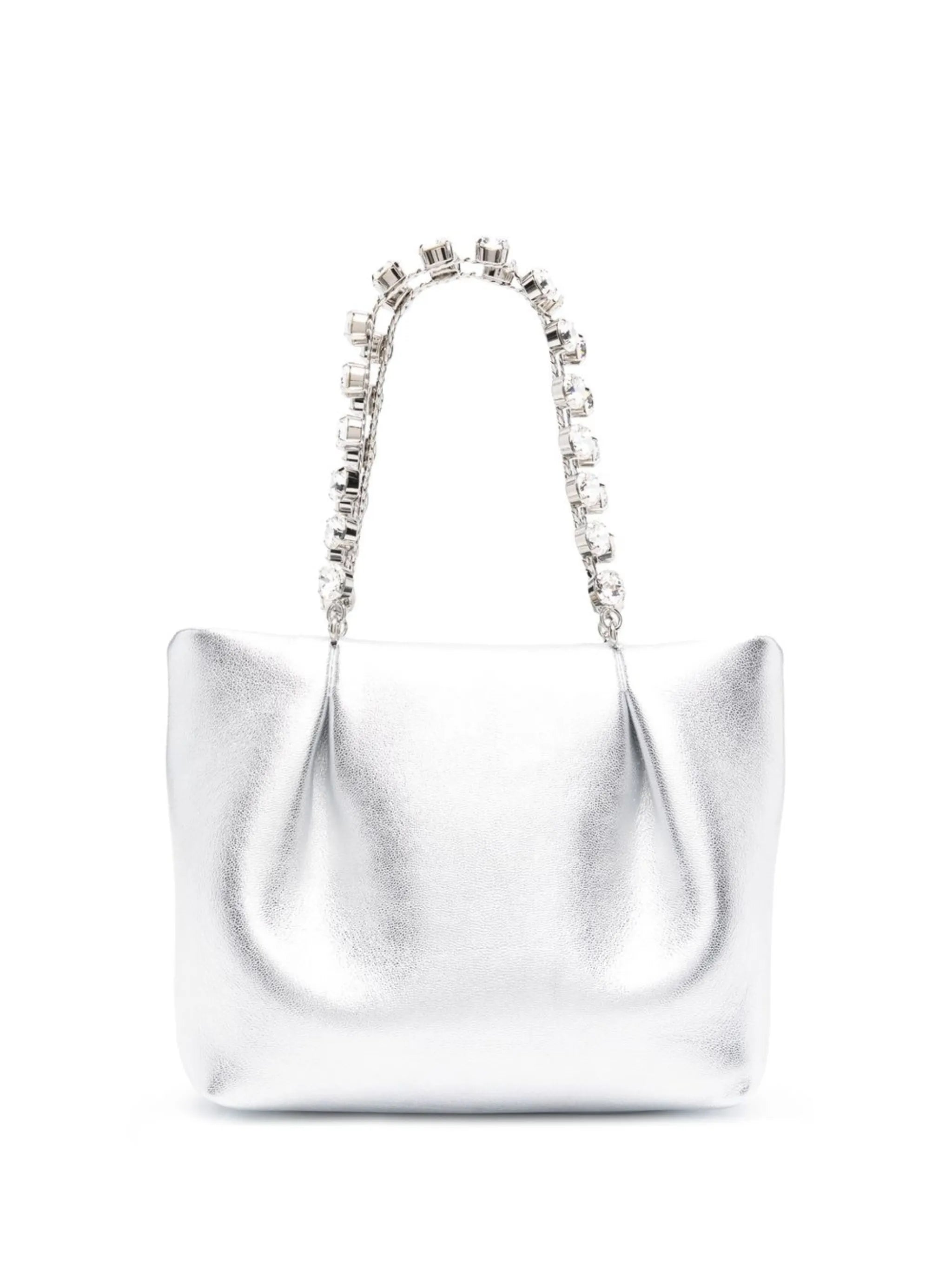 Galactic mini leather tote bag