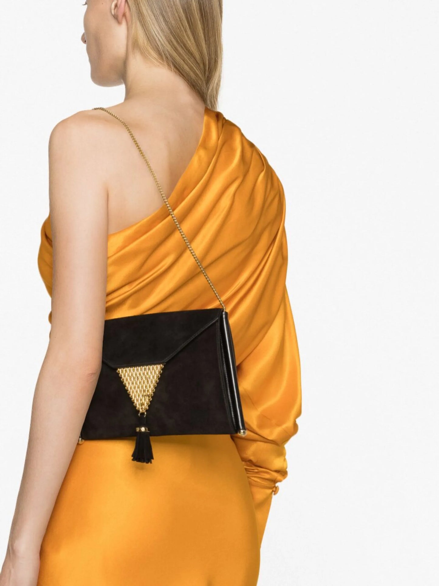 chain-detail envelope clutch